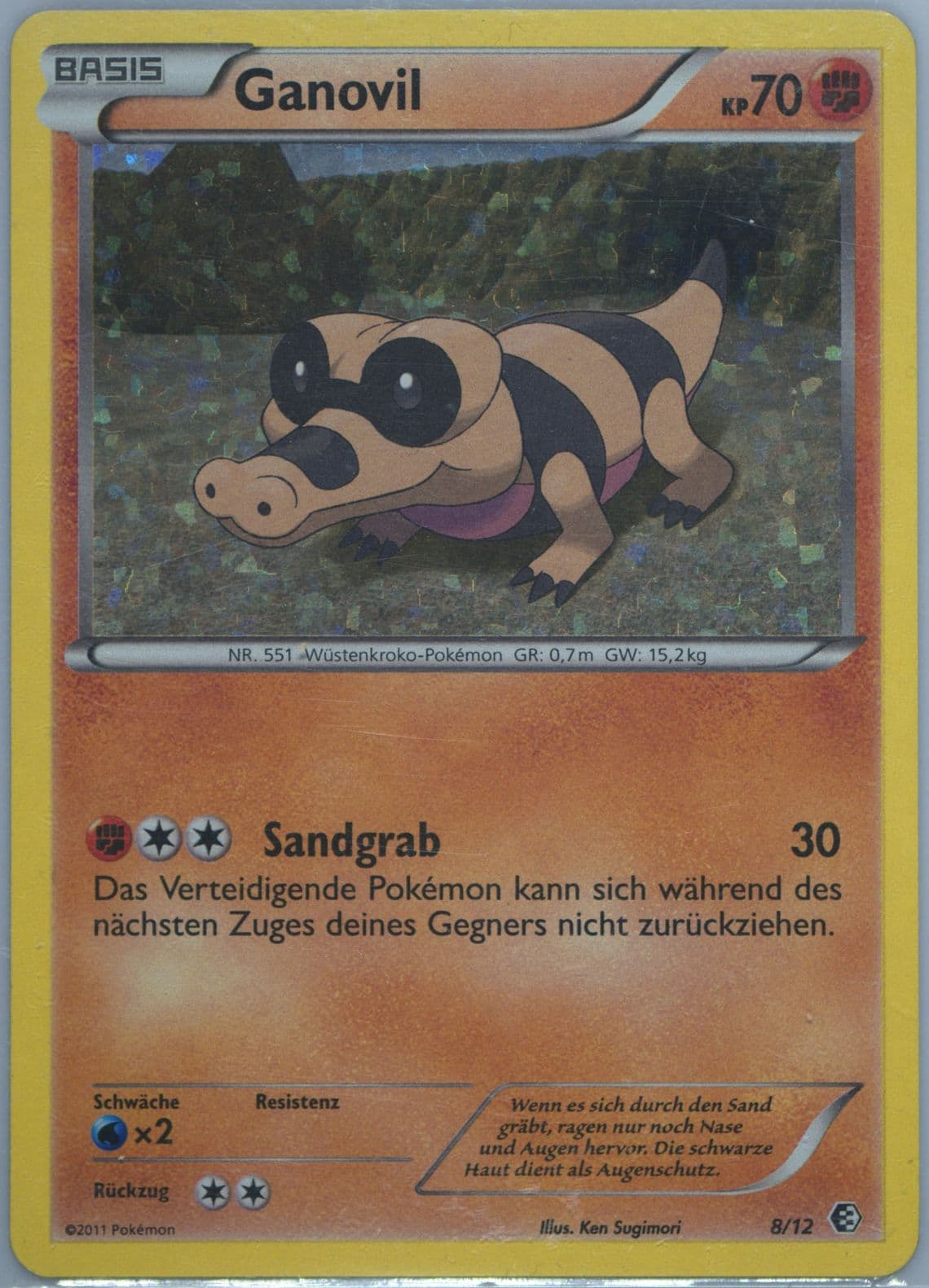 Ganovil-Holo (8) 2012 Pokemon German McDonalds Collection