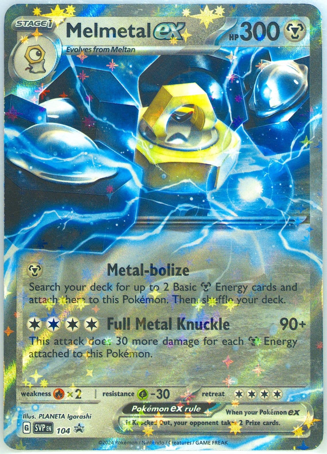Melmetal EX Melmetal EX Battle Deck (104) 2024 Pokemon Svp EN-SV Black Star Promo