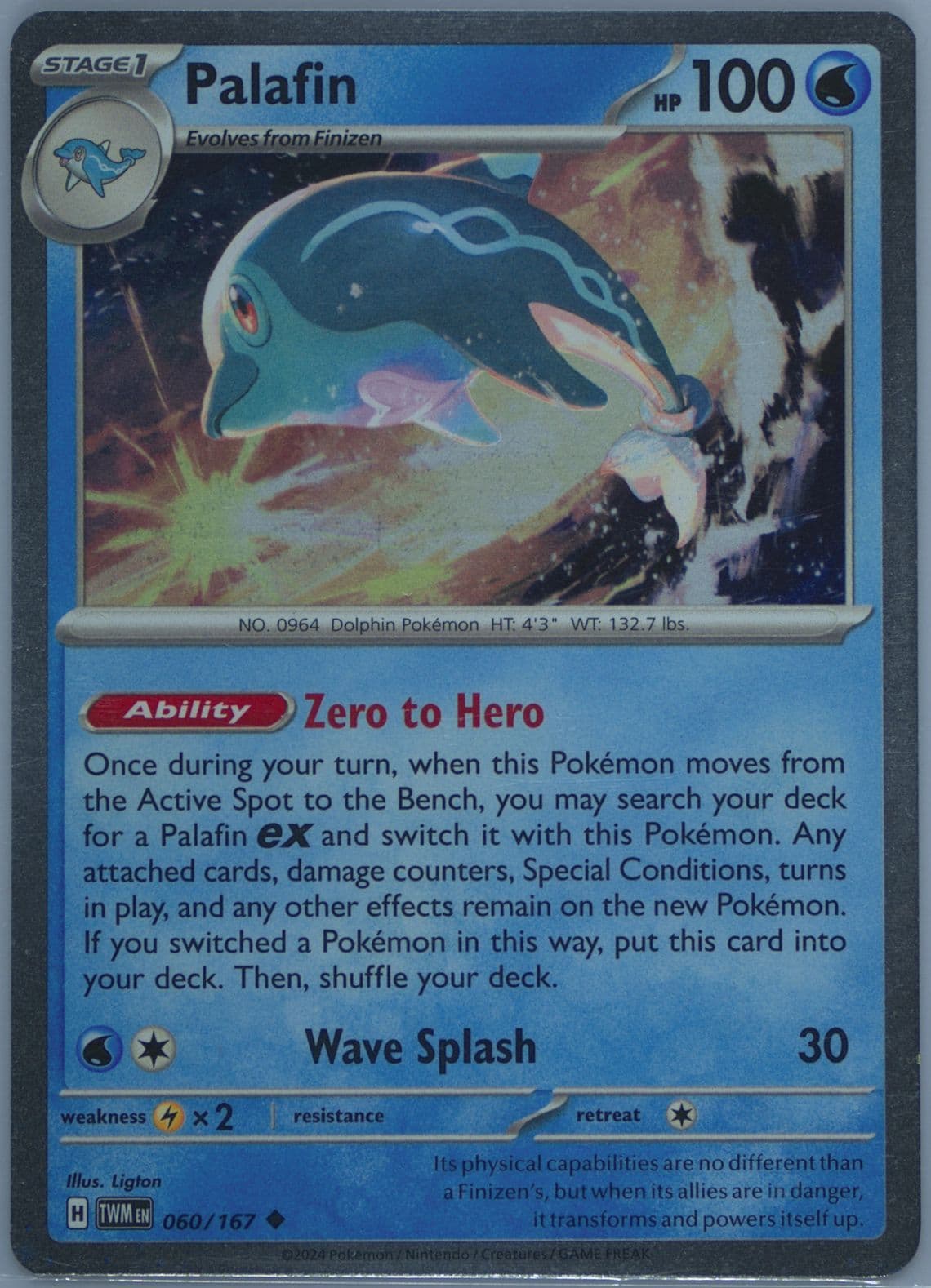 Palafin Palafin EX Box (060) 2024 Pokemon Twm EN-Twilight Masquerade