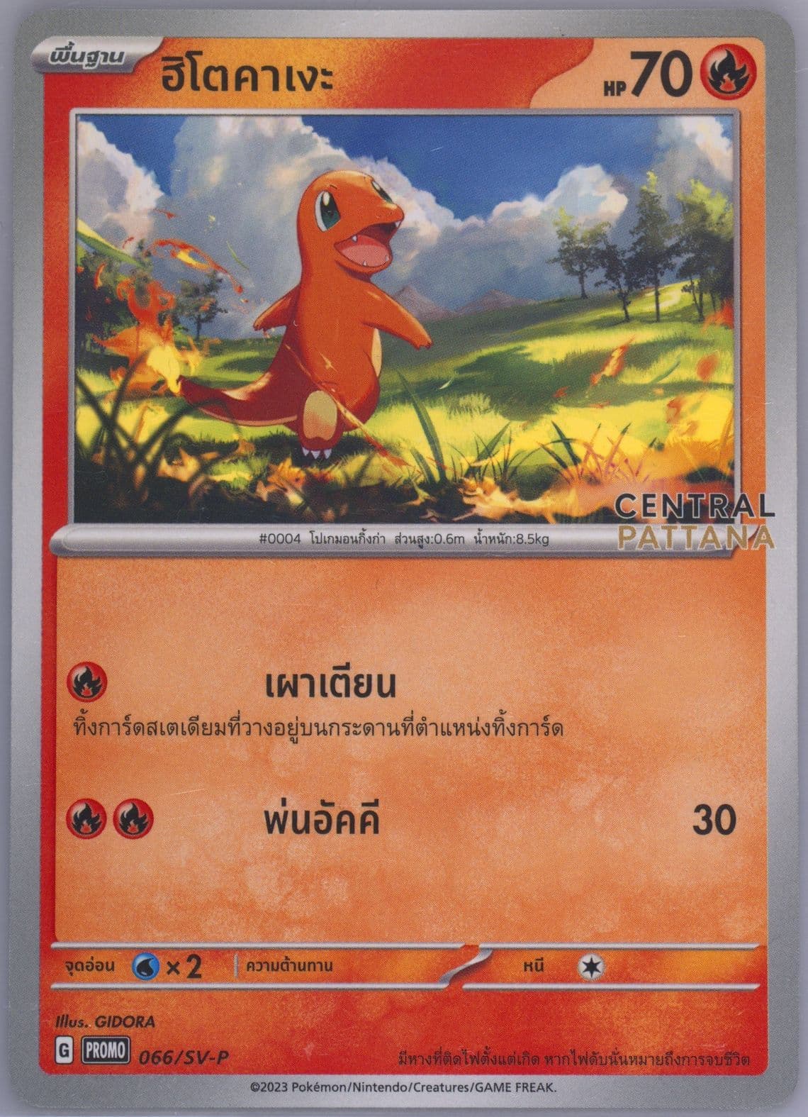 Charmander The Great Celebration 2024 at Central Pattana (066) 2024 Pokemon Thai SV-P Promo