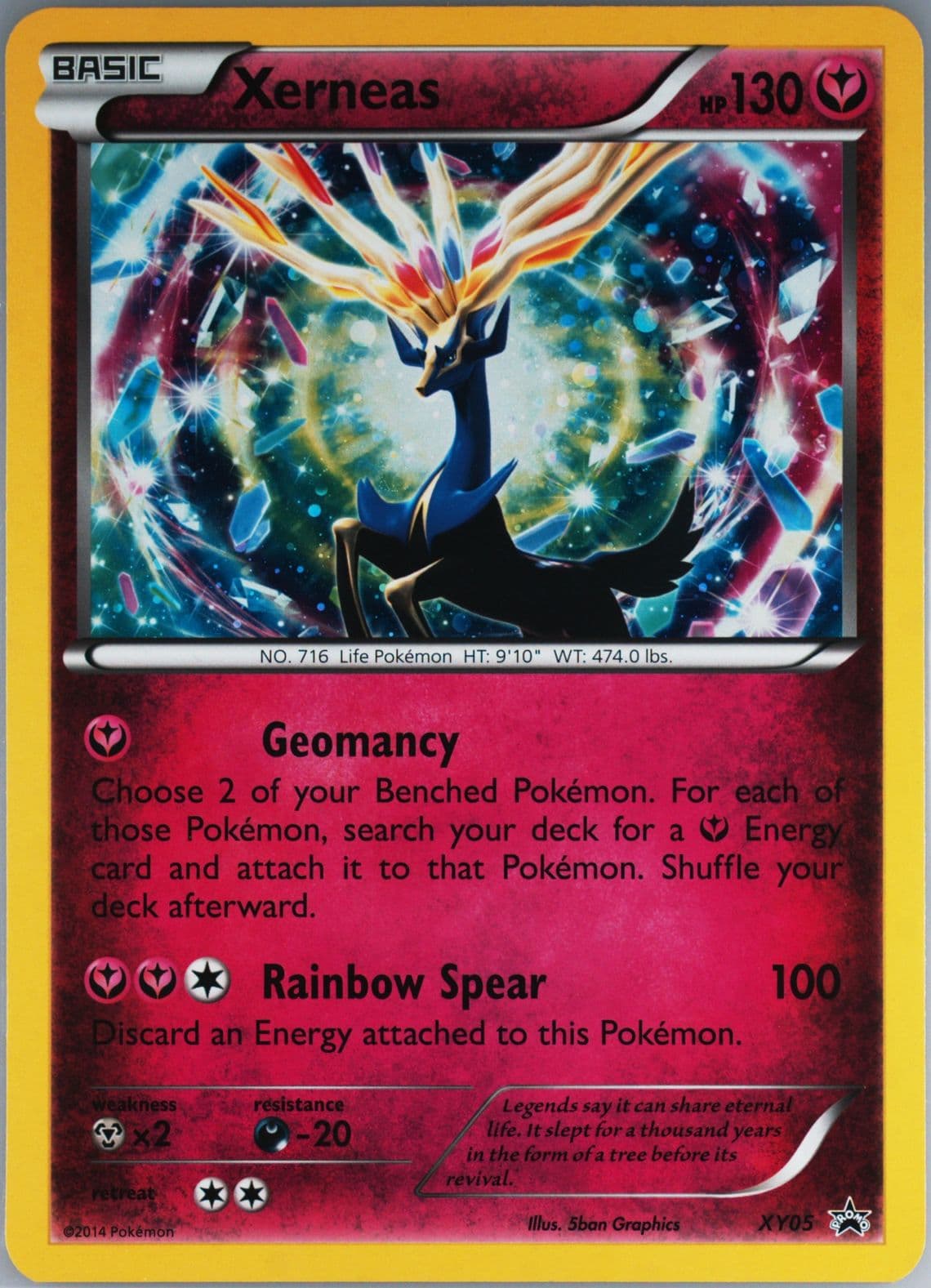 Xerneas Xerneas Collection-Jumbo (XY05) 2014 Pokemon XY Black Star Promo