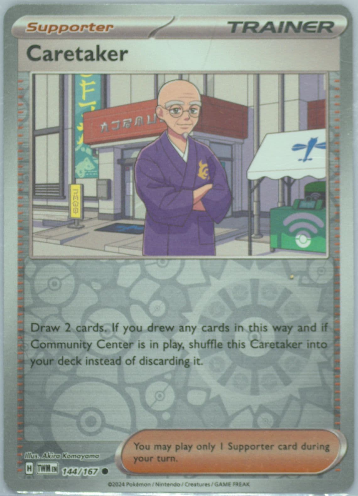 Caretaker Reverse Holo (144) 2024 Pokemon Twm EN-Twilight Masquerade