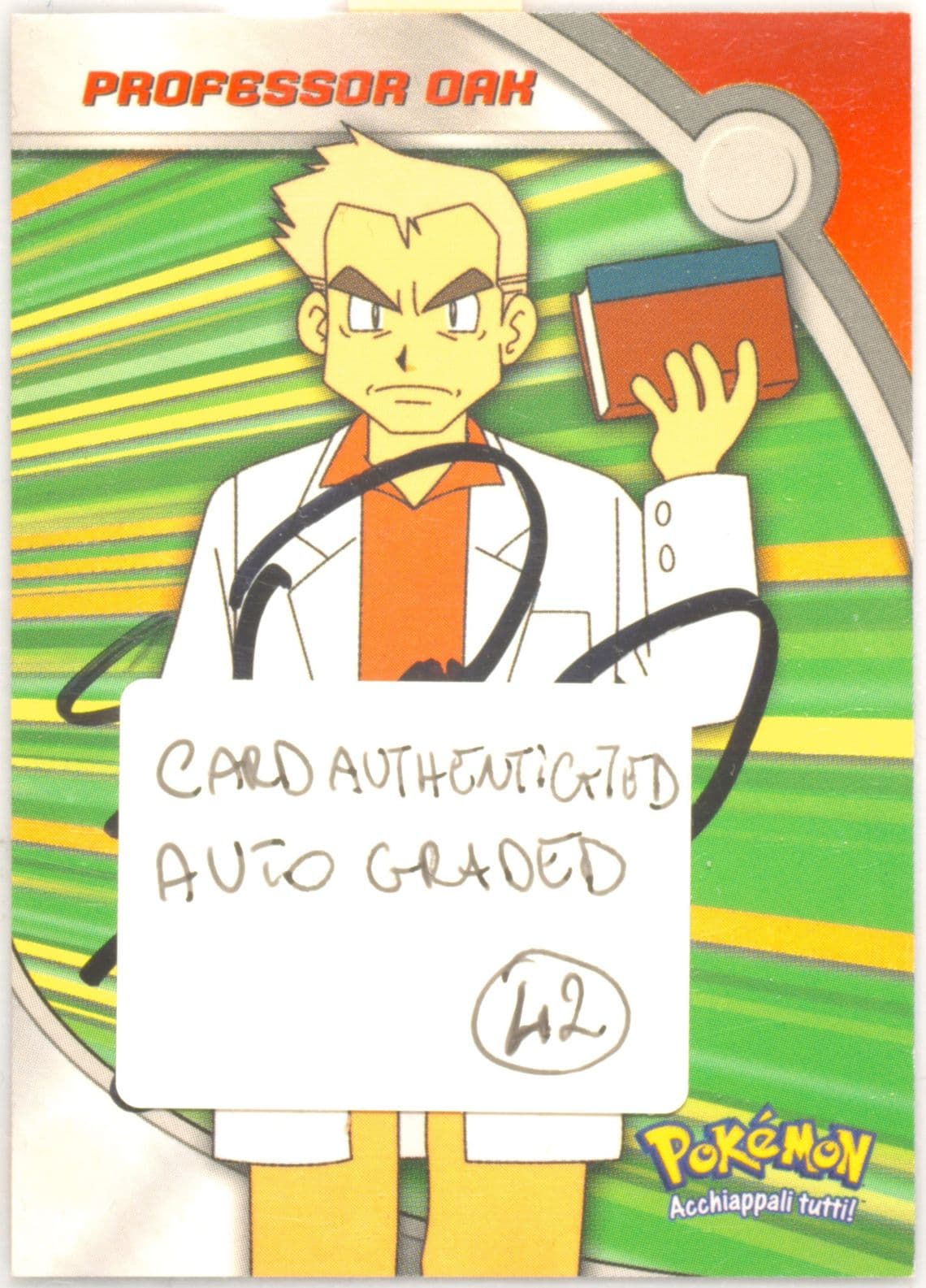 Professor Oak Italian (HV8) 2001 Topps Pokemon Johto Series 3 Heroes & Villains