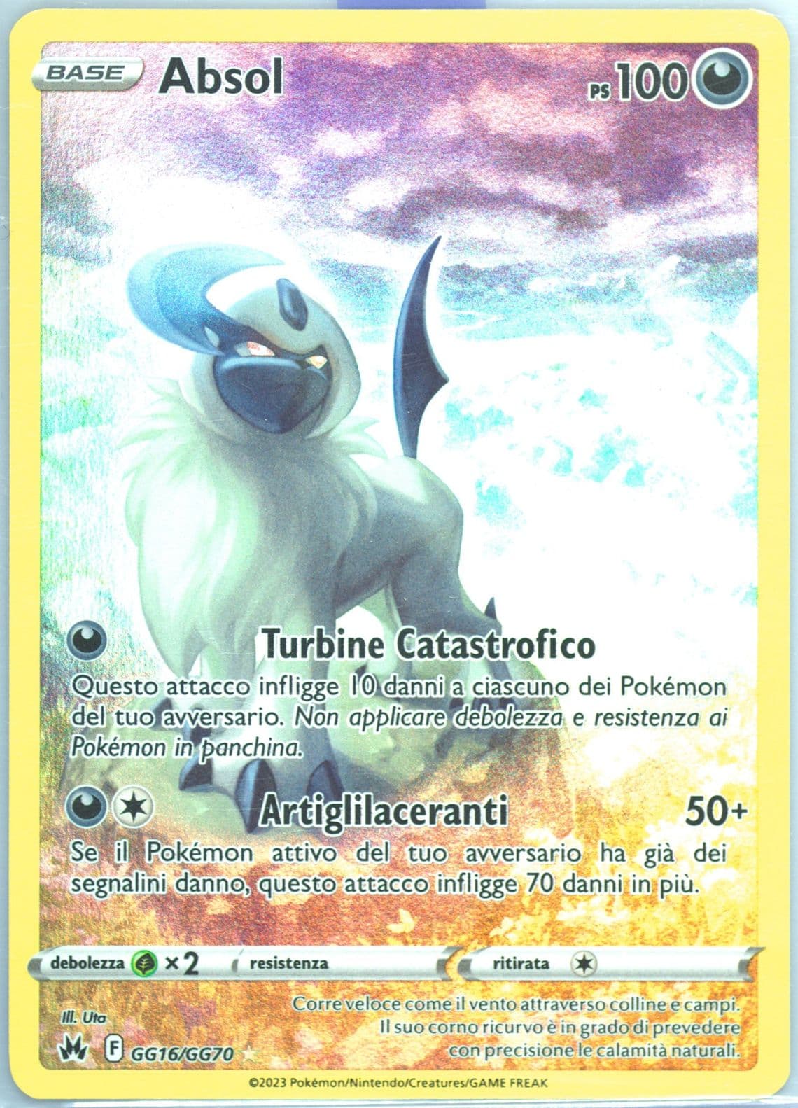 Full Art/Absol Italian (GG16) 2023 Pokemon Sword and Shield Crown Zenith