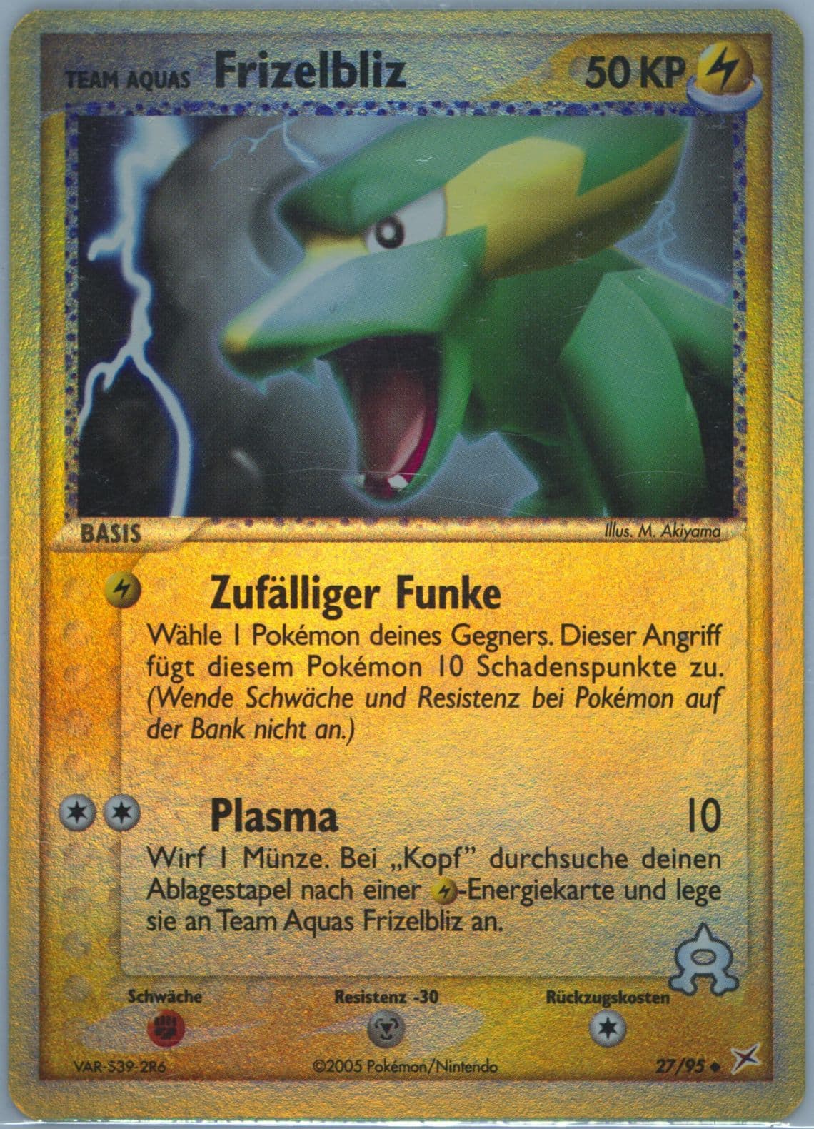 Team Aquas Frizelbliz-Reverse Foil (27) 2005 Pokemon German EX Team Magma VS Team Aqua