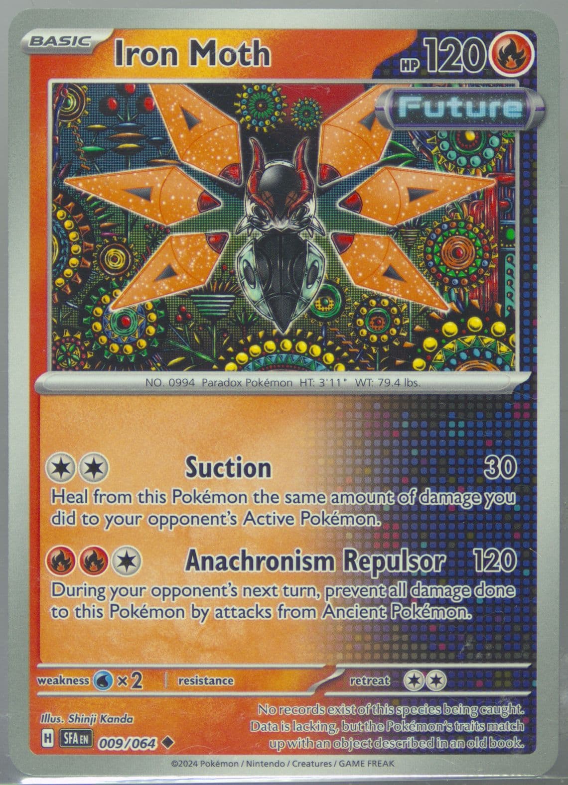 Iron Moth (009) 2024 Pokemon Sfa EN-Shrouded Fable
