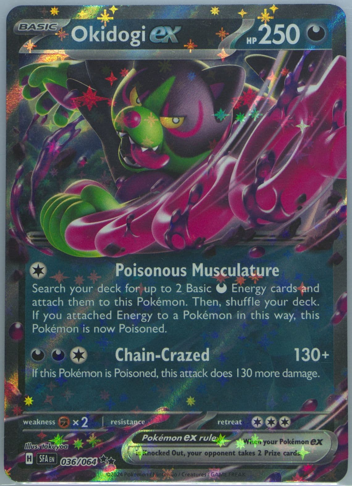 Okidogi EX (036) 2024 Pokemon Sfa EN-Shrouded Fable