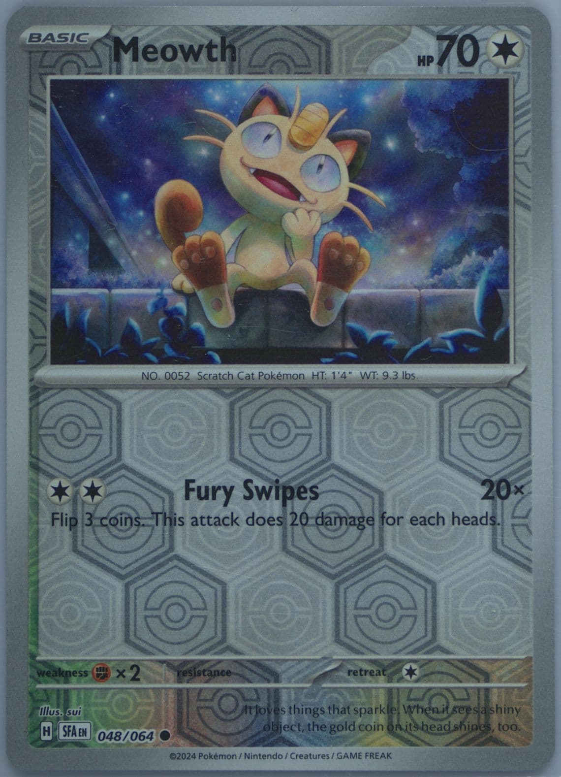 Meowth (048) 2024 Pokemon Sfa EN-Shrouded Fable