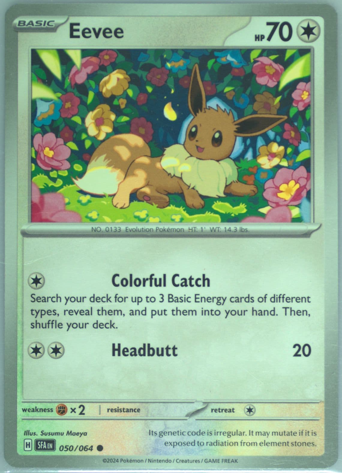 Eevee (050) 2024 Pokemon Sfa EN-Shrouded Fable