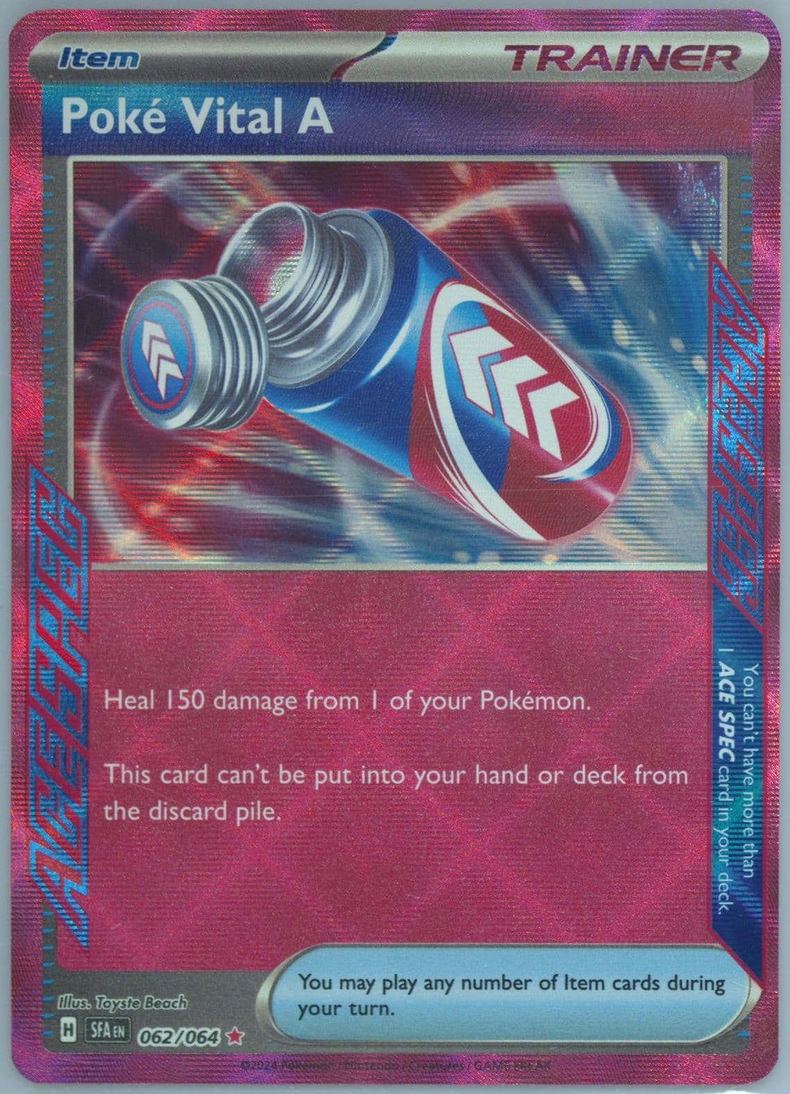 Poke Vital A (062) 2024 Pokemon Sfa EN-Shrouded Fable