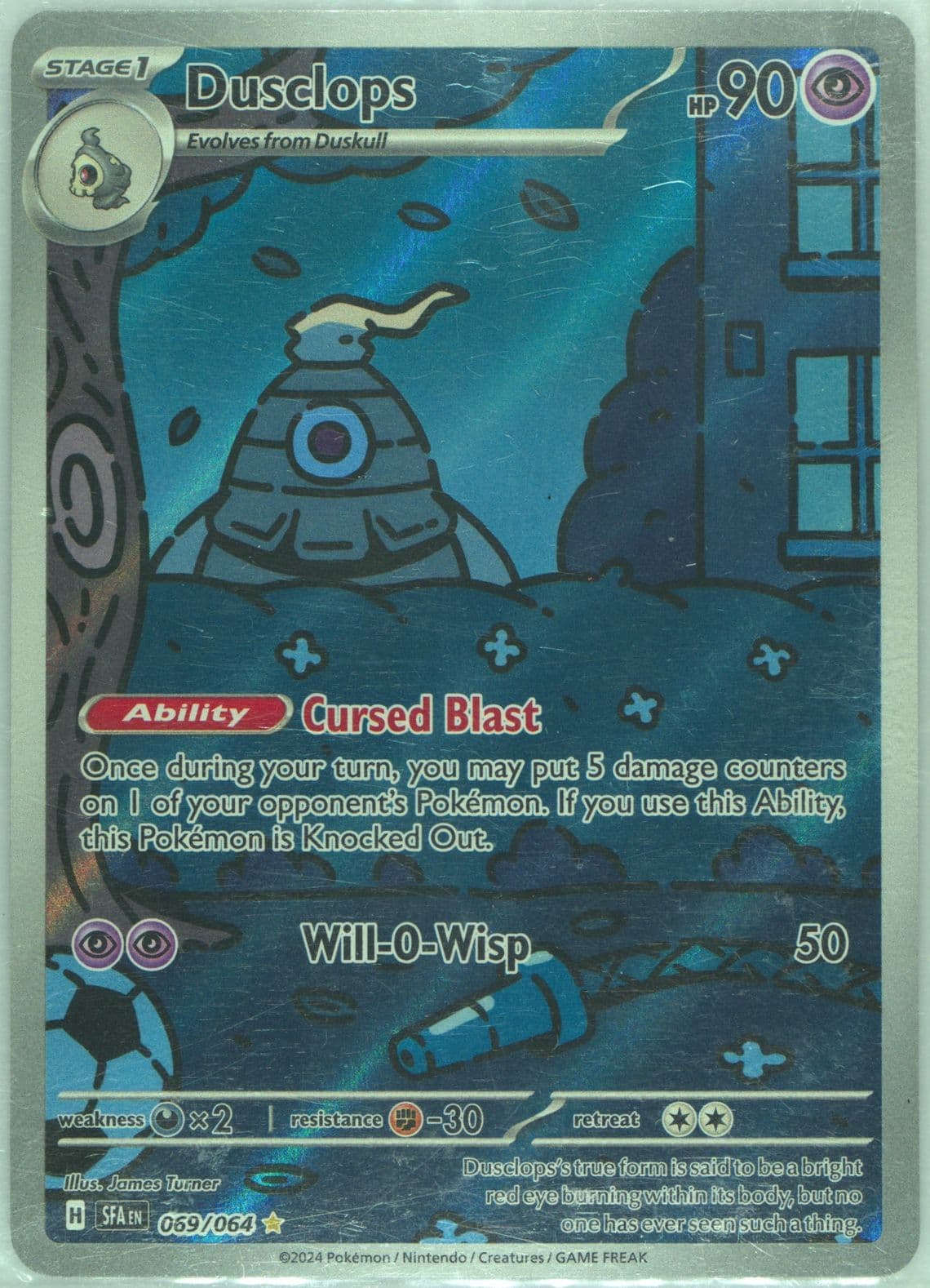 Dusclops Illustration Rare (069) 2024 Pokemon Sfa EN-Shrouded Fable