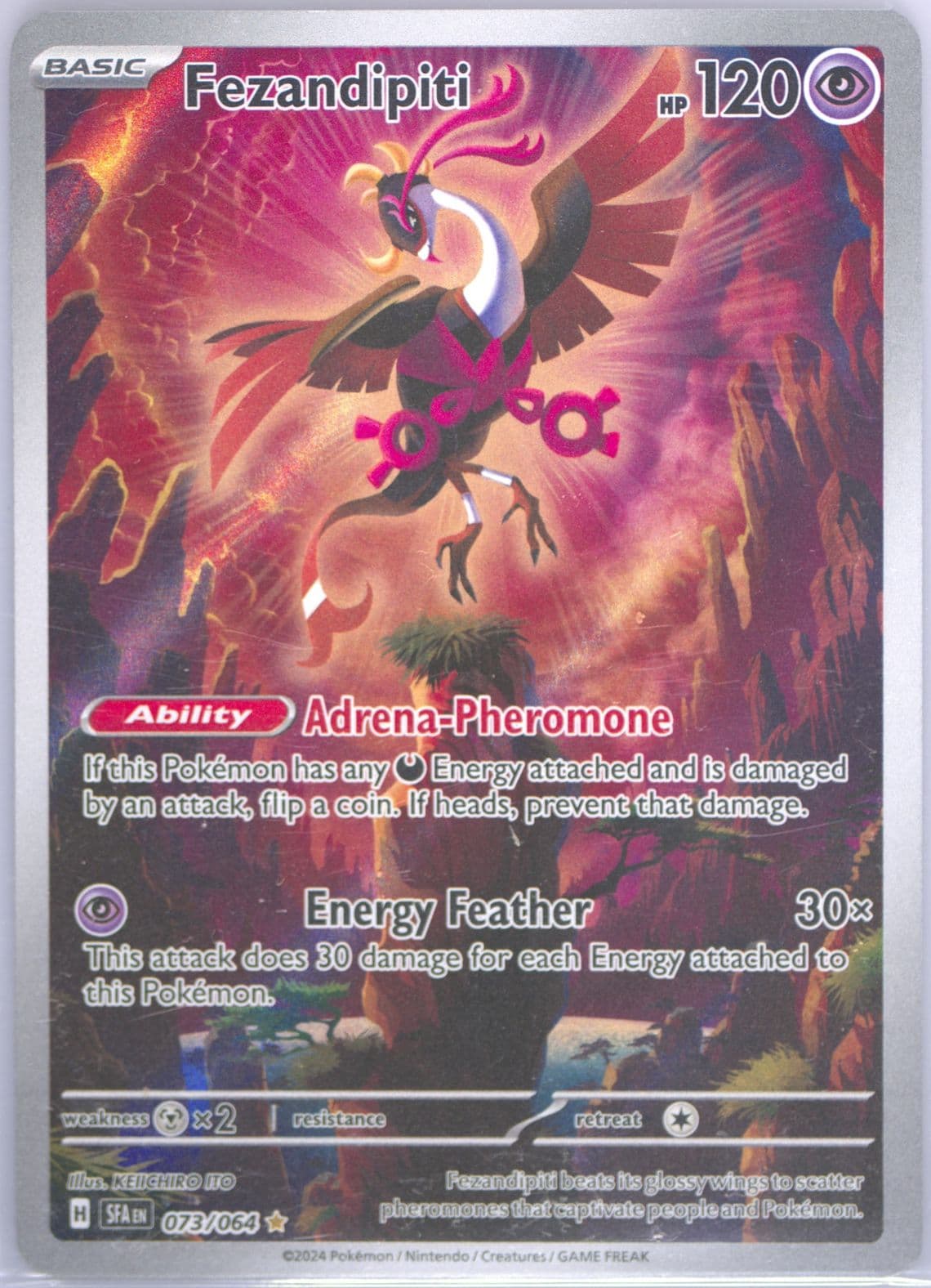 Fezandipiti Illustration Rare (073) 2024 Pokemon Sfa EN-Shrouded Fable