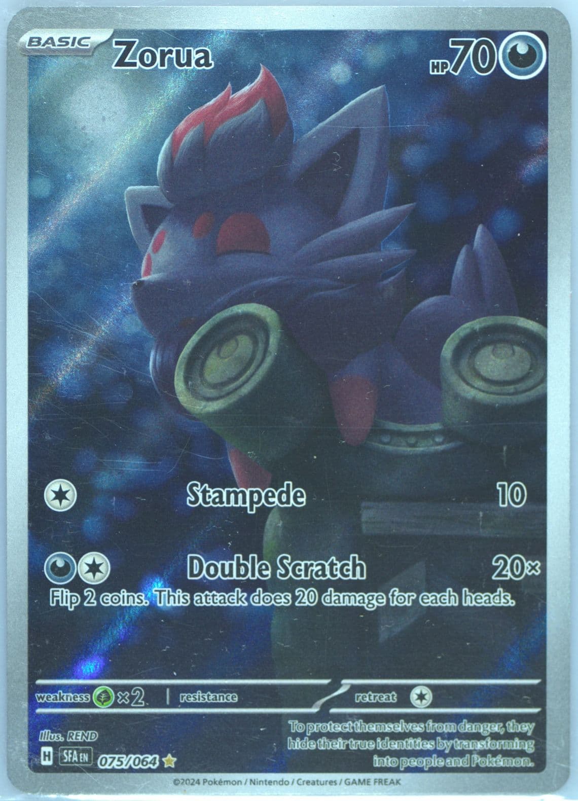 Zorua Illustration Rare (075) 2024 Pokemon Sfa EN-Shrouded Fable