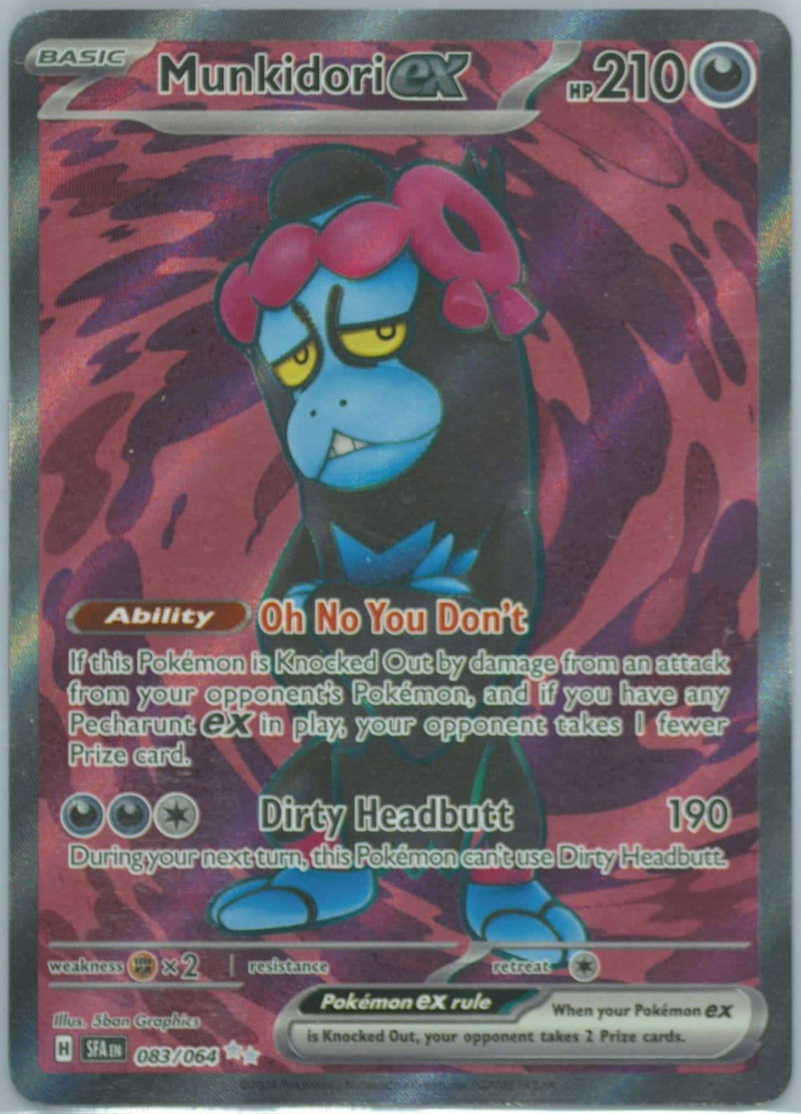 Munkidori EX Ultra Rare (083) 2024 Pokemon Sfa EN-Shrouded Fable
