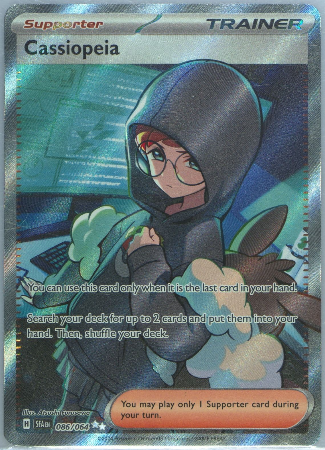 Cassiopeia Ultra Rare (086) 2024 Pokemon Sfa EN-Shrouded Fable