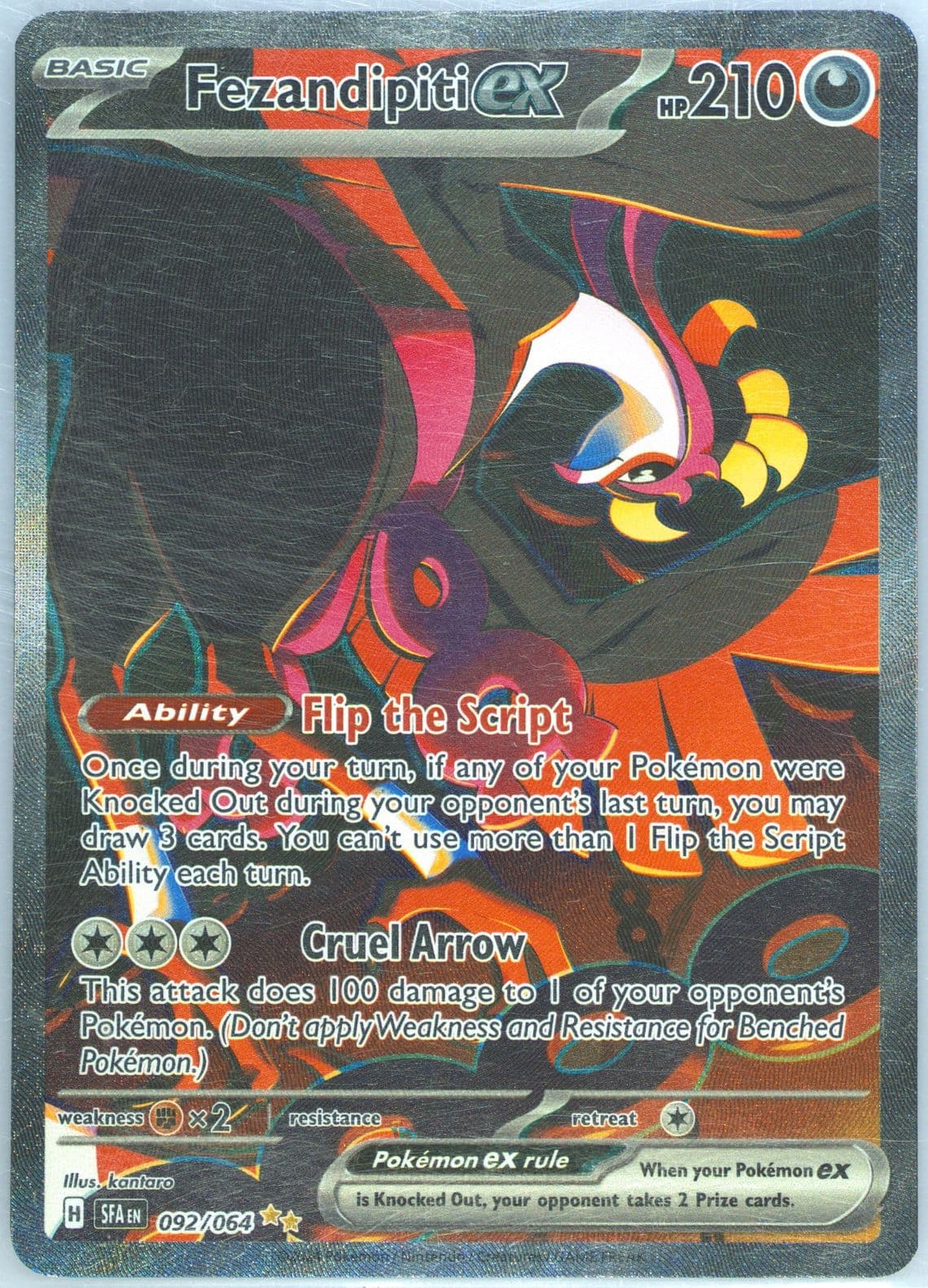 Fezandipiti EX Special Illustration Rare (092) 2024 Pokemon Sfa EN-Shrouded Fable