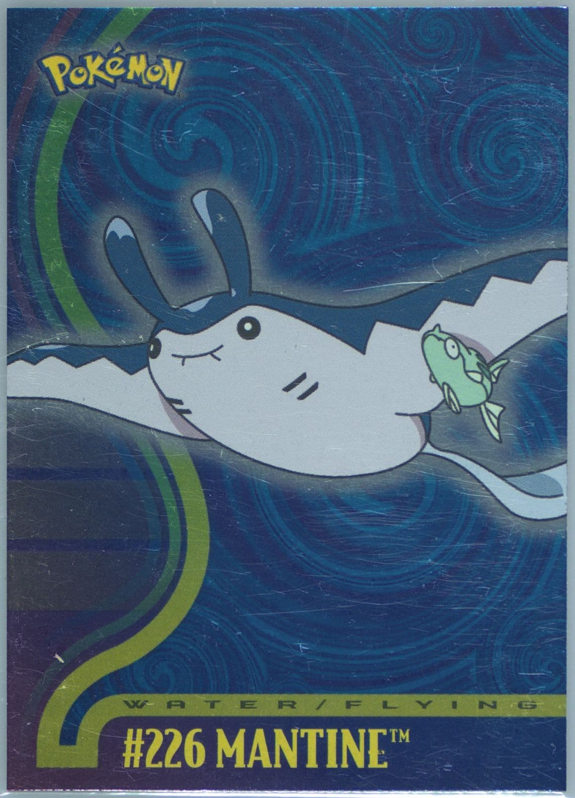 Mantine Foil (226) 2001 Topps Pokemon Johto Series 1