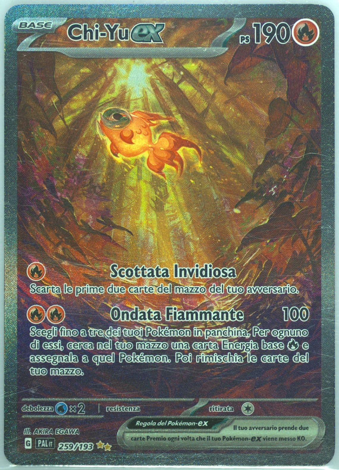 Chi-YU EX Special Illustration Rare (259) 2023 Pokemon Italian Pal It-Paldea Evolved