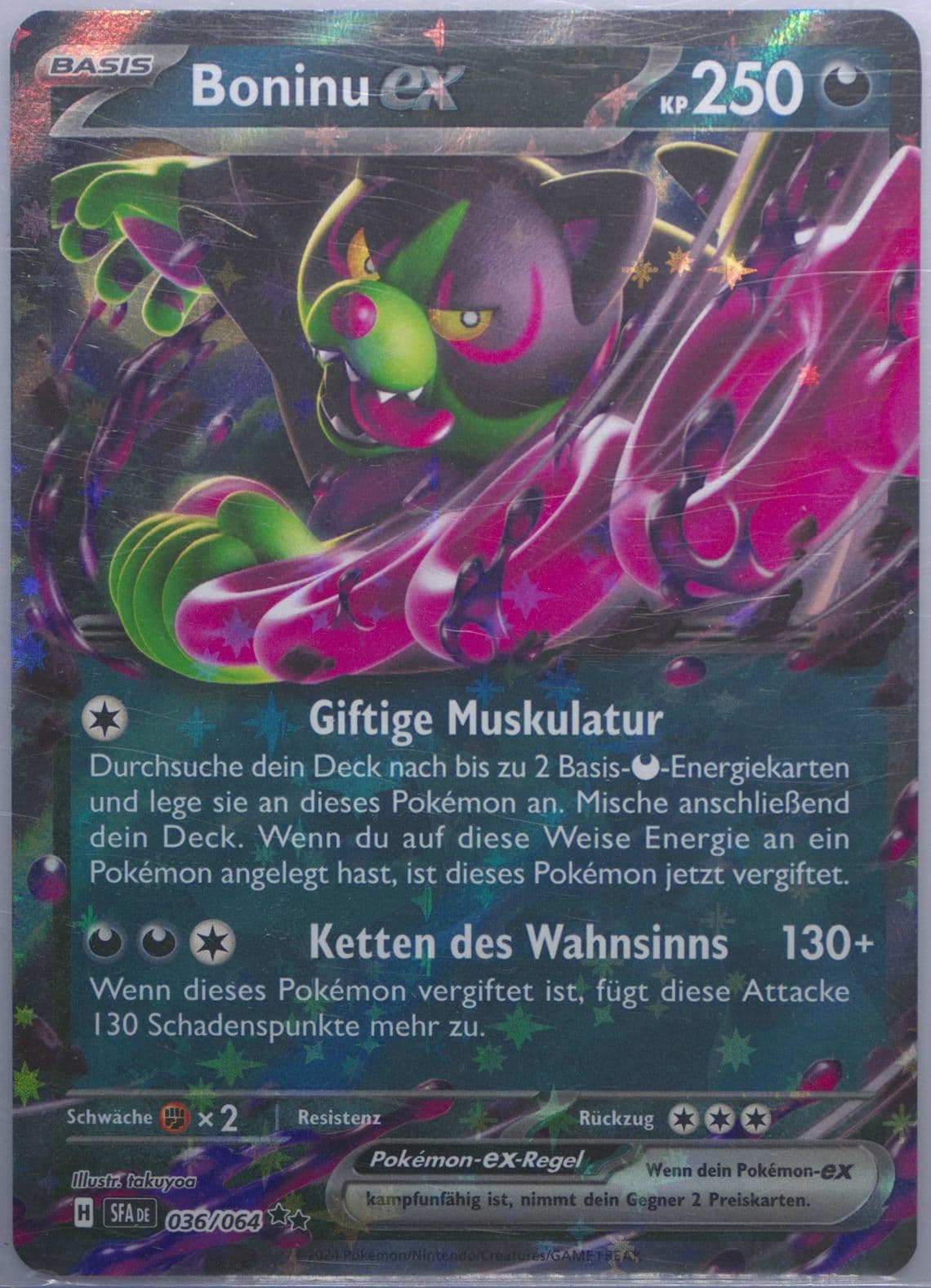 Okidogi EX (036) 2024 Pokemon German Sfa de-Shrouded Fable