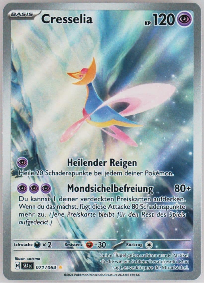 Cresselia Illustration Rare (071) 2024 Pokemon German Sfa de-Shrouded Fable