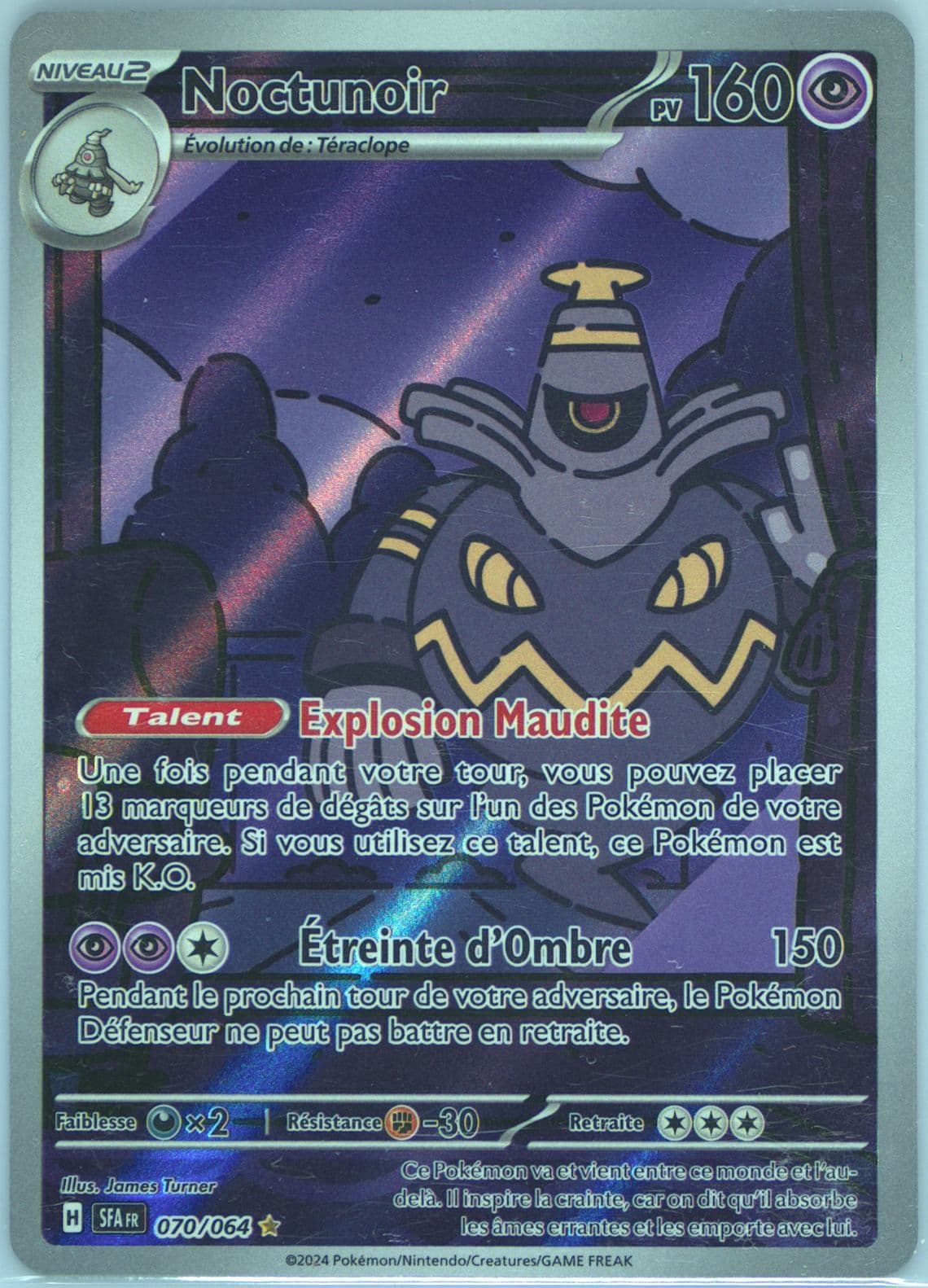 Dusknoir Illustration Rare (070) 2024 Pokemon French Sfa FR-Shrouded Fable