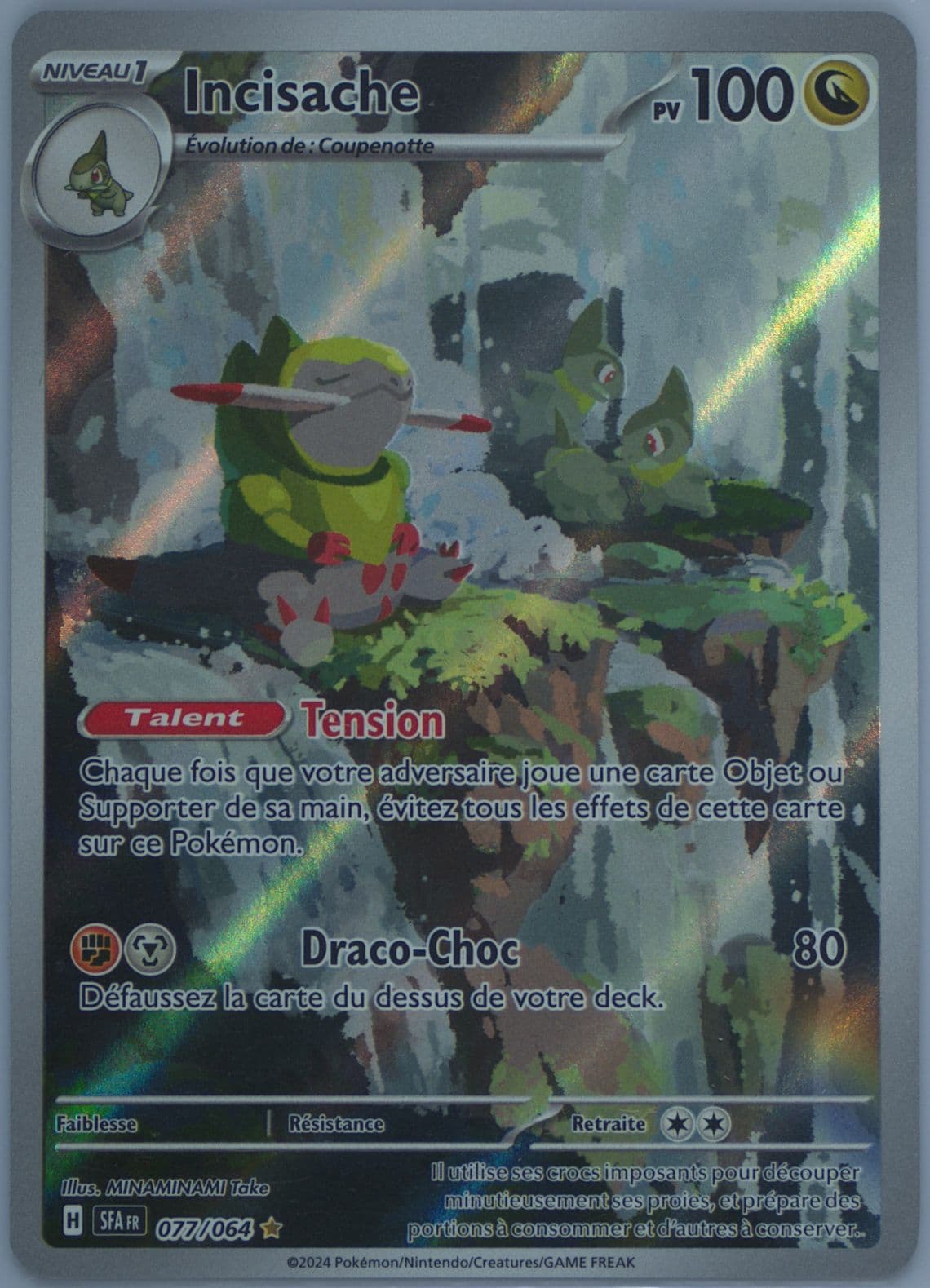 Fraxure Illustration Rare (077) 2024 Pokemon French Sfa FR-Shrouded Fable