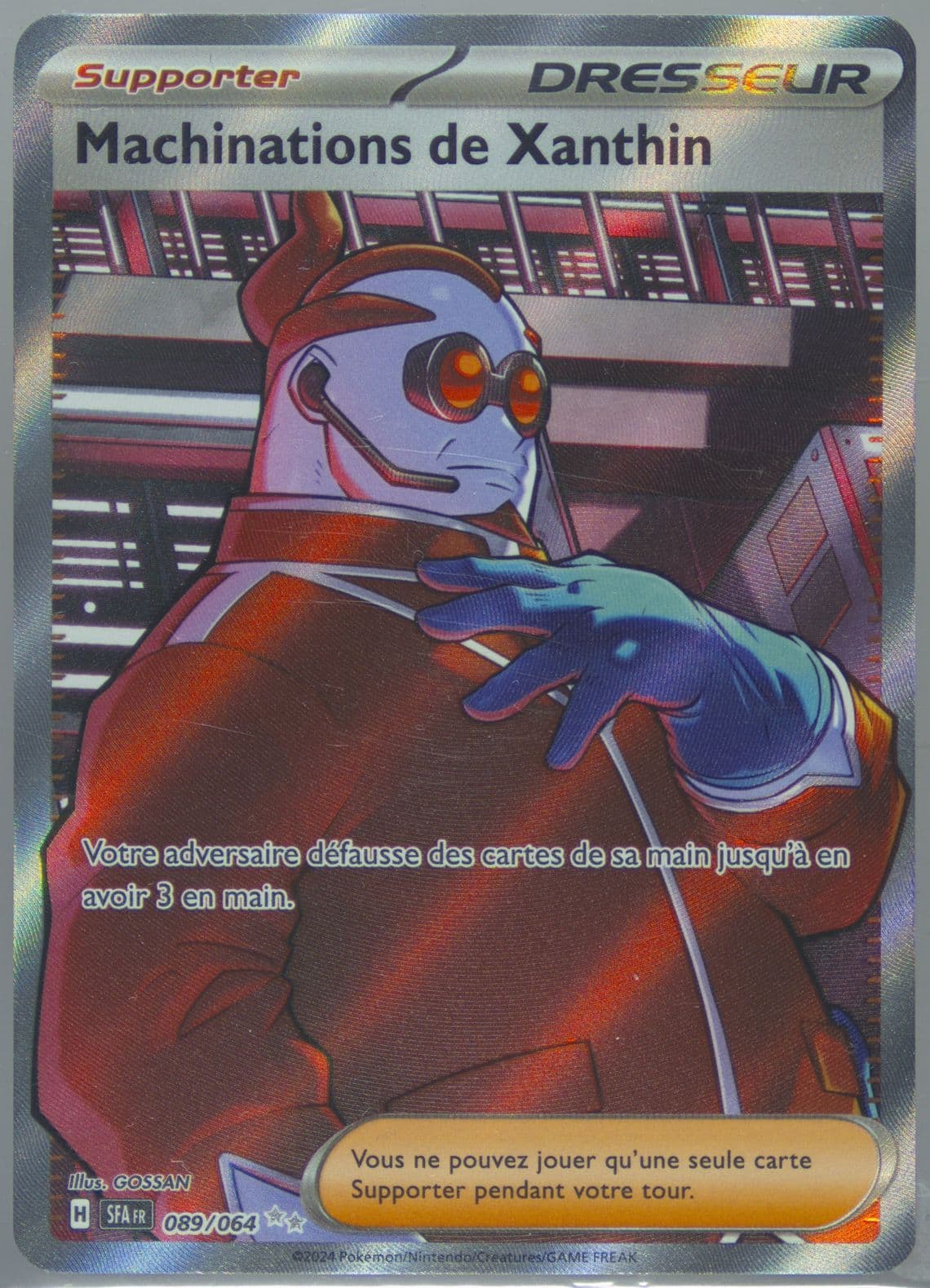 Xerosic's Machinations Ultra Rare (089) 2024 Pokemon French Sfa FR-Shrouded Fable