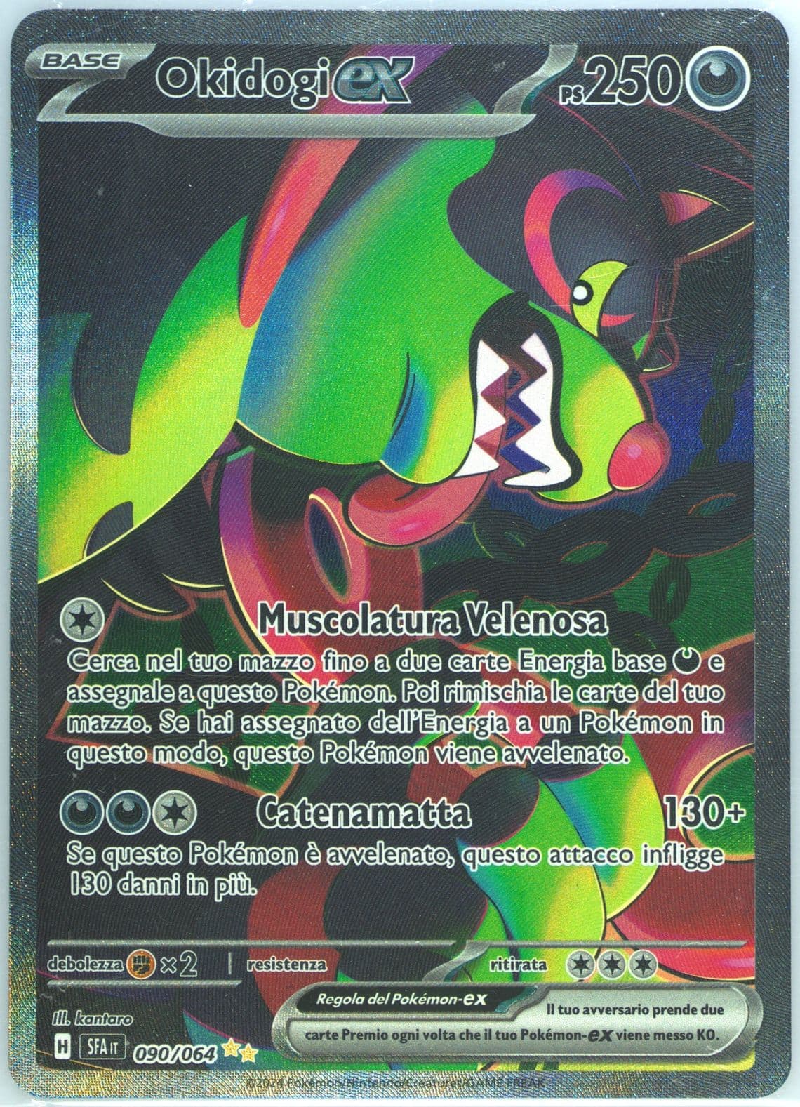 Okidogi EX Special Illustration Rare (090) 2024 Pokemon Italian Sfa It-Shrouded Fable