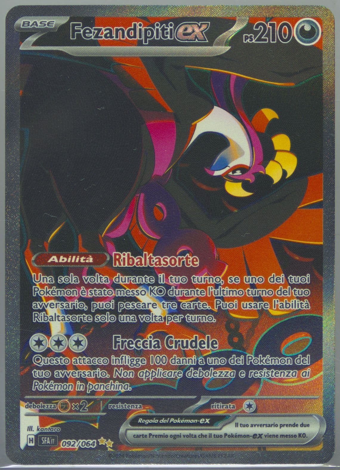 Fezandipiti EX Special Illustration Rare (092) 2024 Pokemon Italian Sfa It-Shrouded Fable