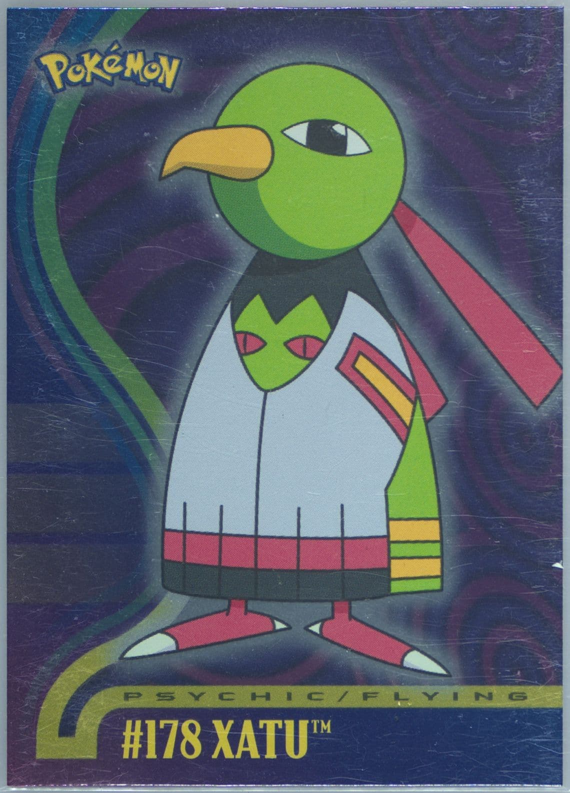 Xatu Foil (178) 2001 Topps Pokemon Johto Series 1