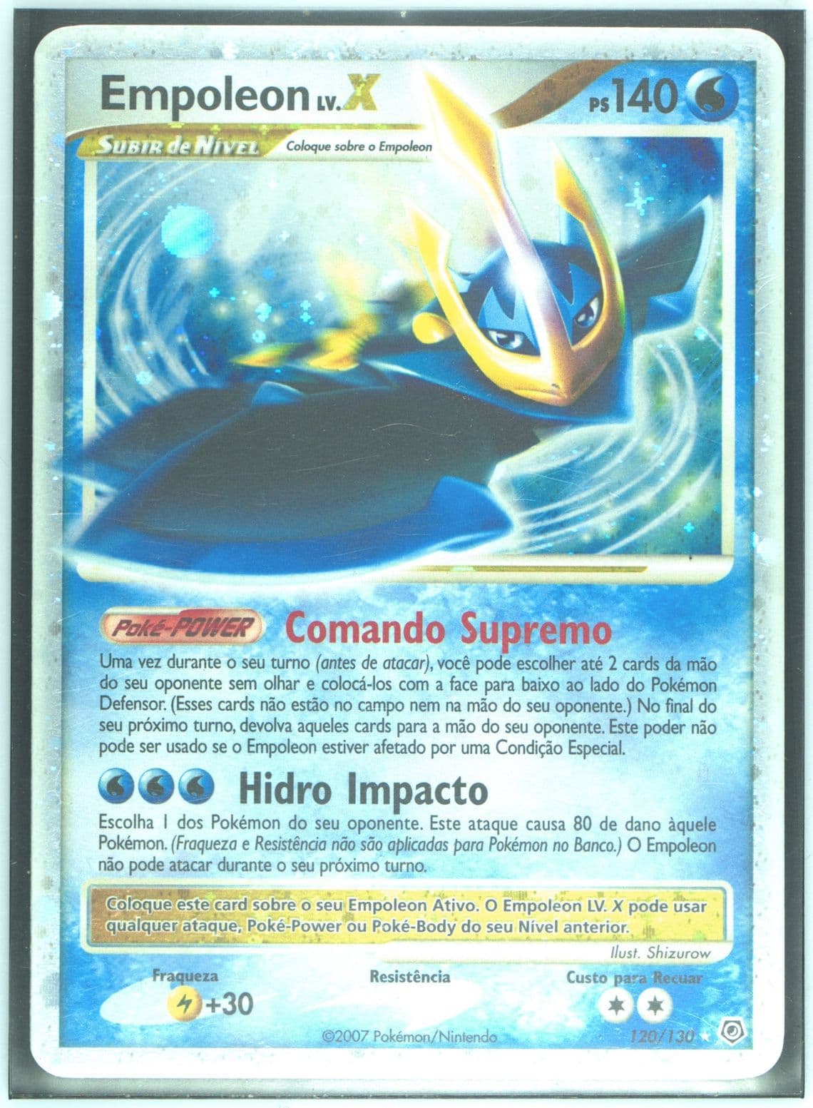 Empoleon LV.X-Holo Portuguese (120) 2007 Pokemon Diamond & Pearl