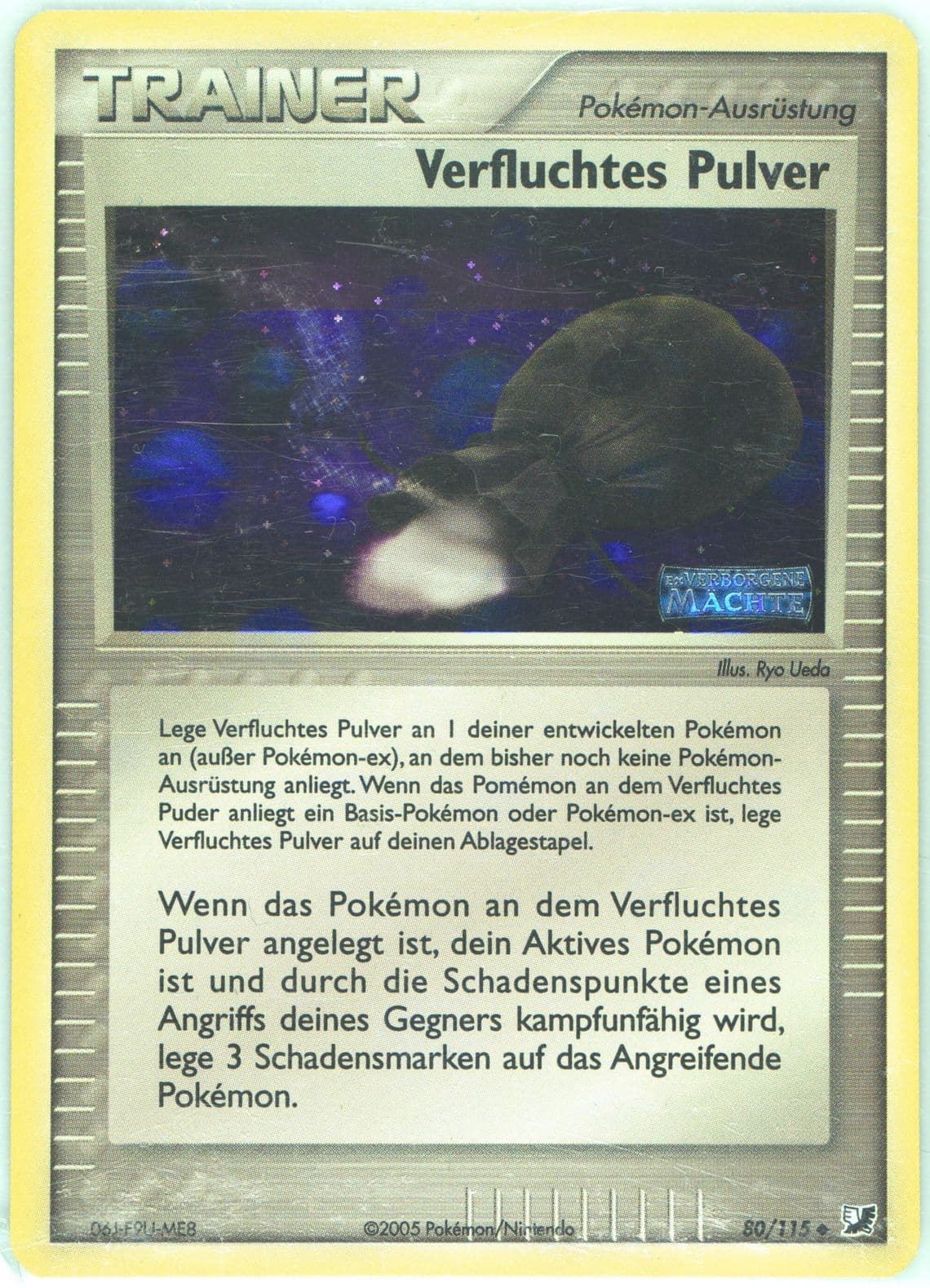 Verfluchtes Pulver-Reverse Foil German (80) 2005 Pokemon EX Unseen Forces