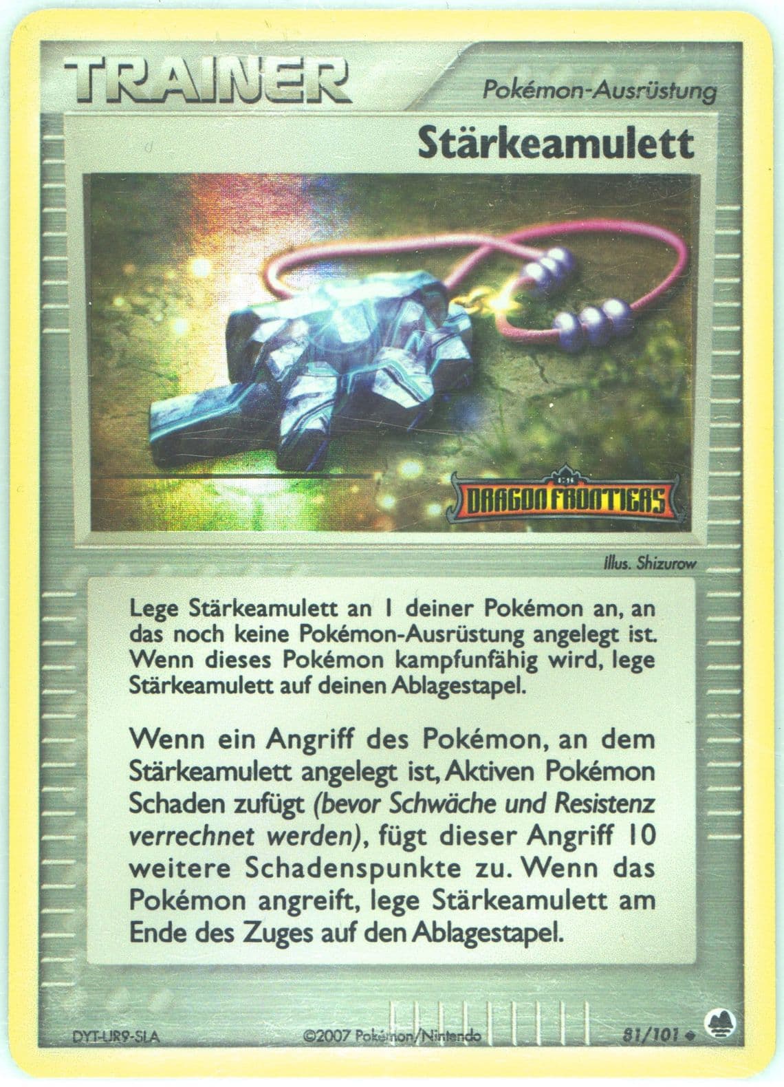 Starkeamulett-Reverse Foil German (81) 2006 Pokemon EX Dragon Frontiers