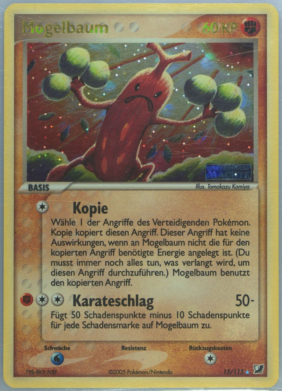 Mogelbaum-Reverse Foil German (15) 2005 Pokemon EX Unseen Forces