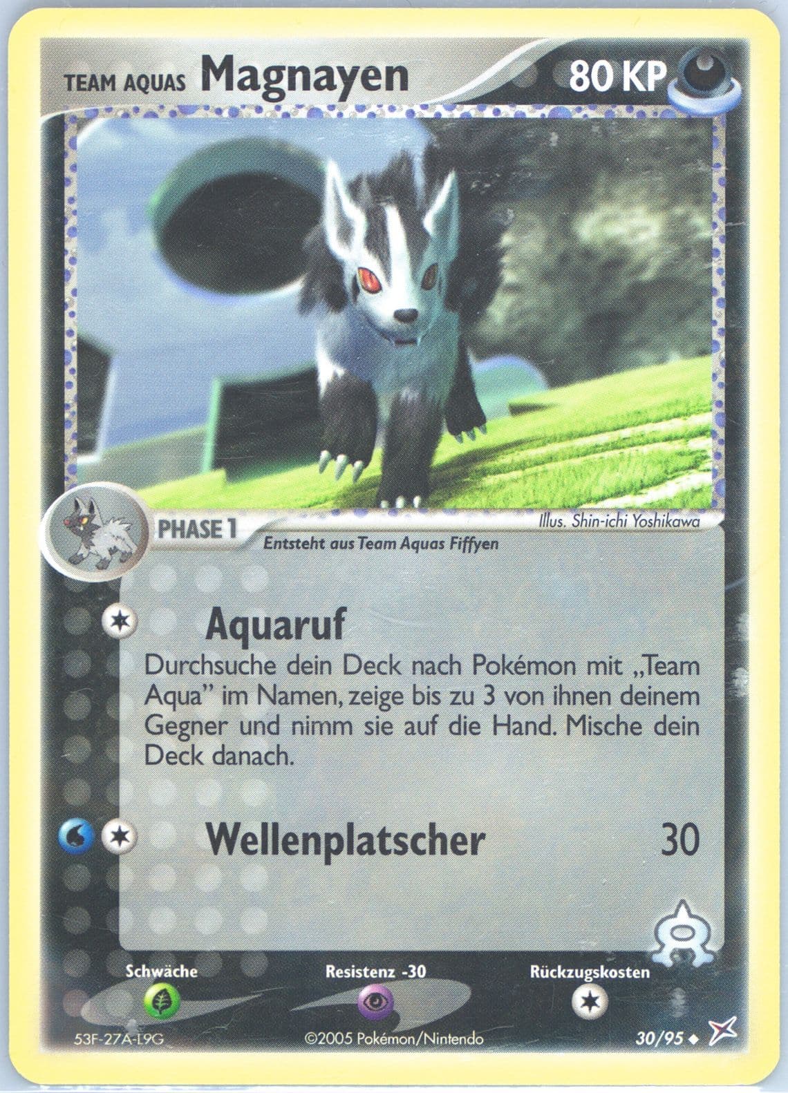 Team Aquas Magnayen (30) 2005 Pokemon German EX Team Magma VS Team Aqua