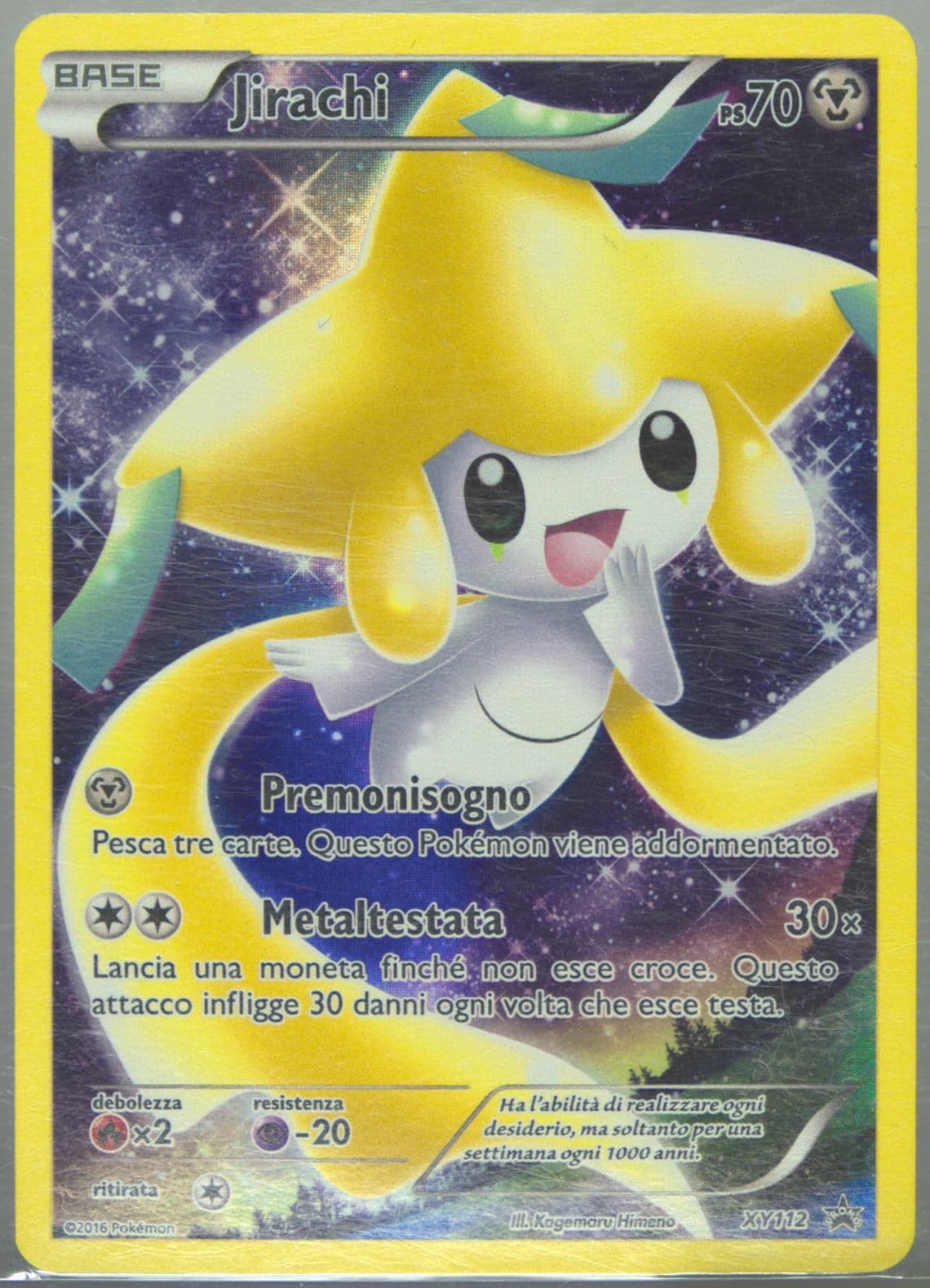 Full Art/Jirachi Mythical Pokemon Collection-Italian (XY112) 2016 Pokemon XY Black Star Promo
