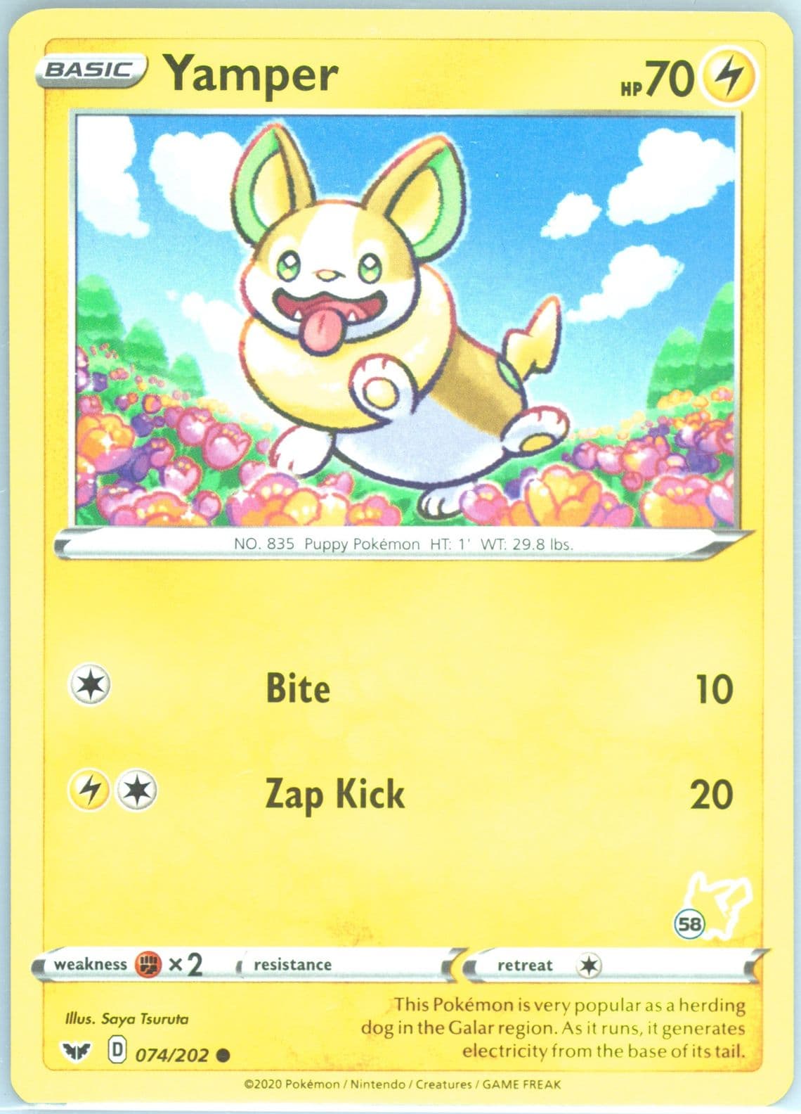 Yamper (58) 2022 Pokemon Battle Academy