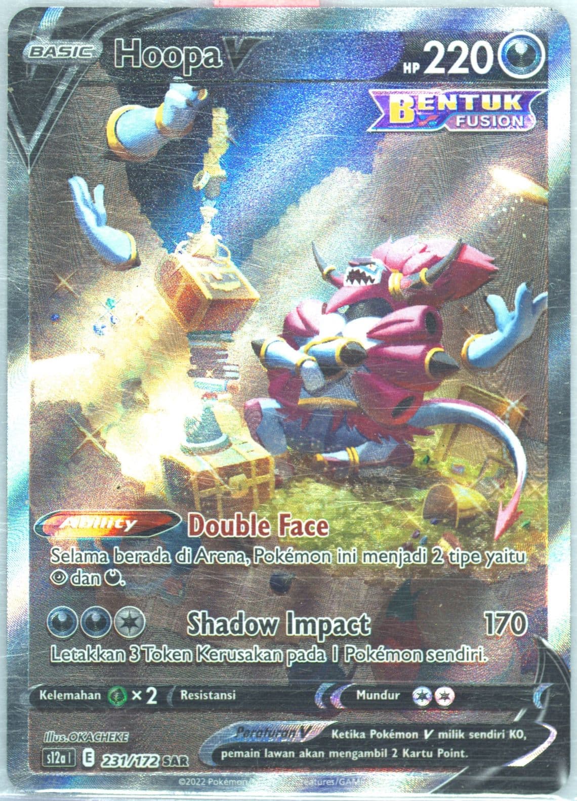 Full Art/Hoopa V (231) 2022 Pokemon Indonesian Sword & Shield Vstar Universe