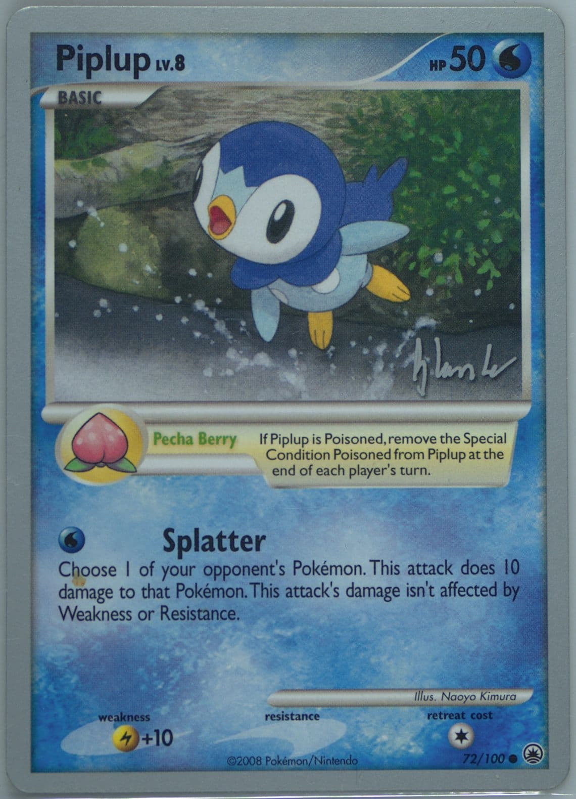 Piplup Empotech (72) 2008 Pokemon World Championships Promo