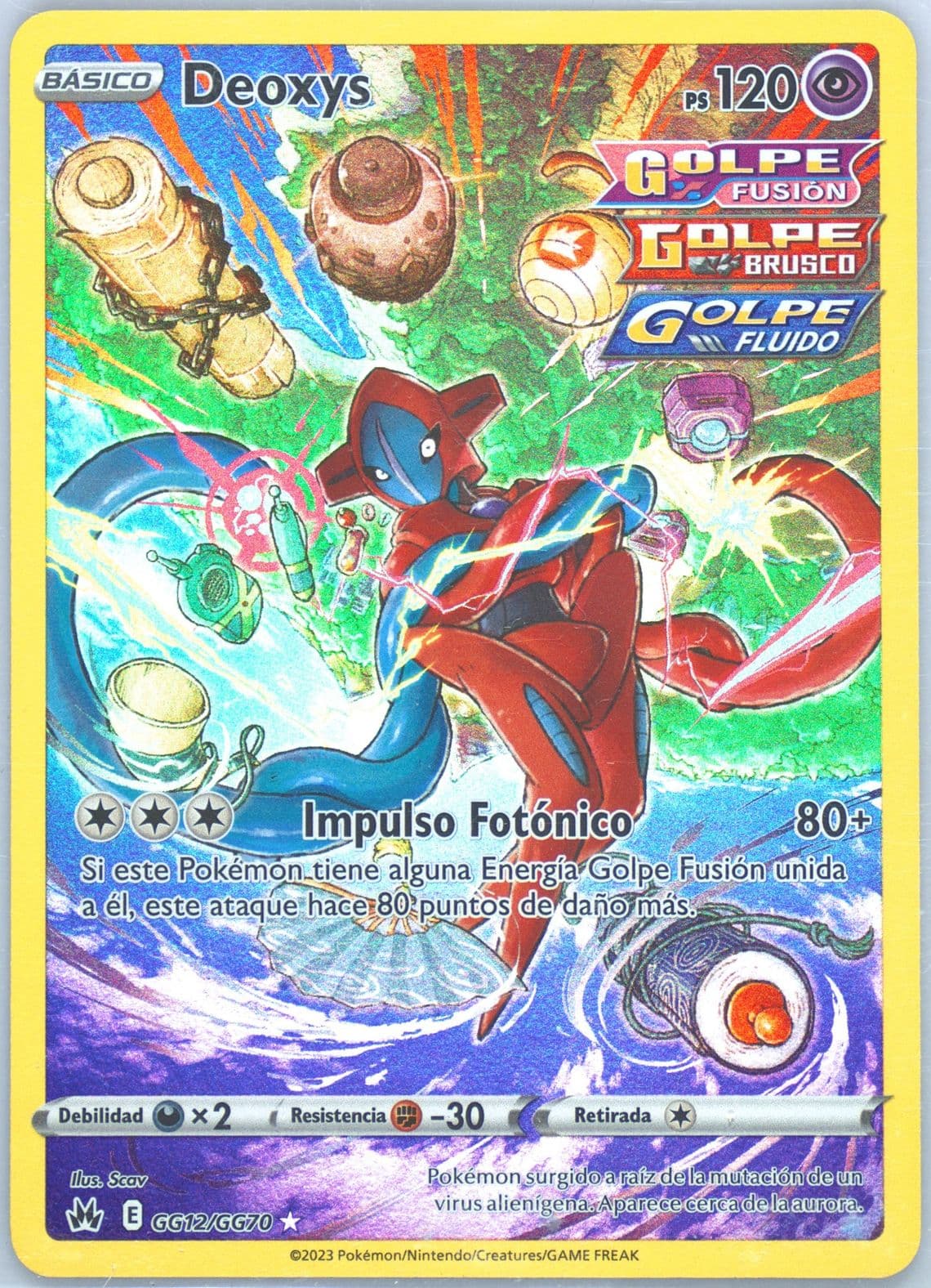 Full Art/Deoxys Spanish (GG12) 2023 Pokemon Sword and Shield Crown Zenith