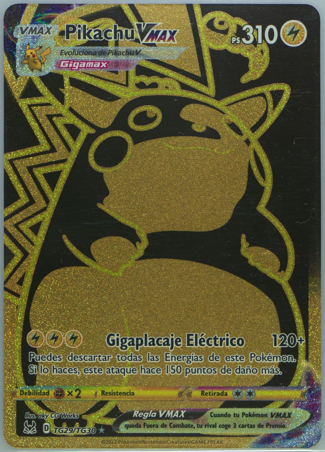 Full Art/Pikachu Vmax Spanish (TG29) 2022 Pokemon Sword & Shield Lost Origin