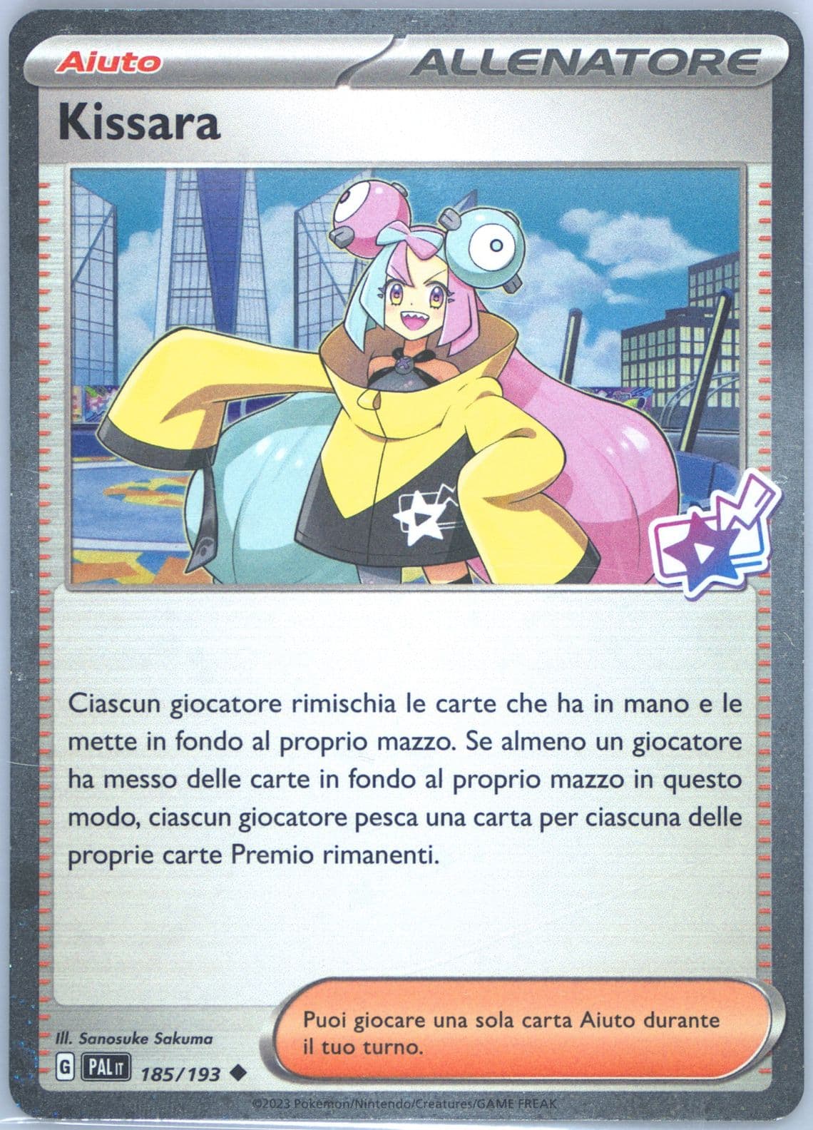 Iono Iono Premium Tournament Collection (185) 2023 Pokemon Italian Pal It-Paldea Evolved