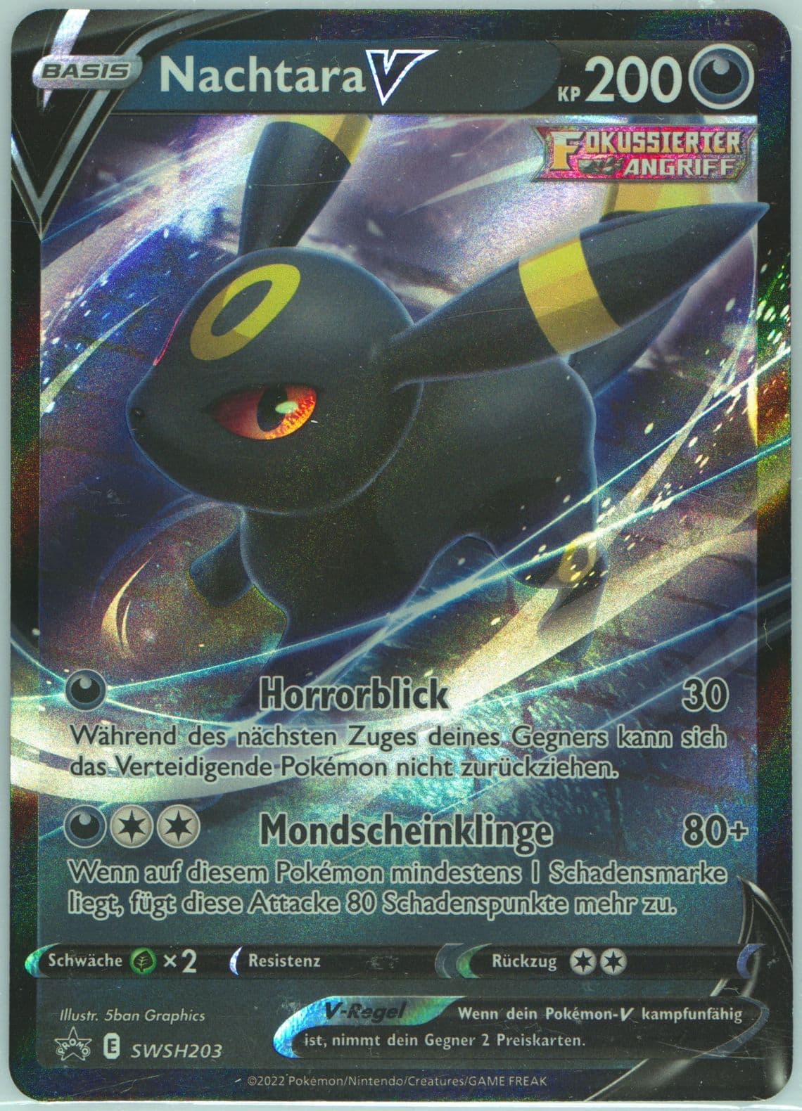 Nachtara V V Heroes Tins-German (203) 2022 Pokemon Swsh Black Star Promo