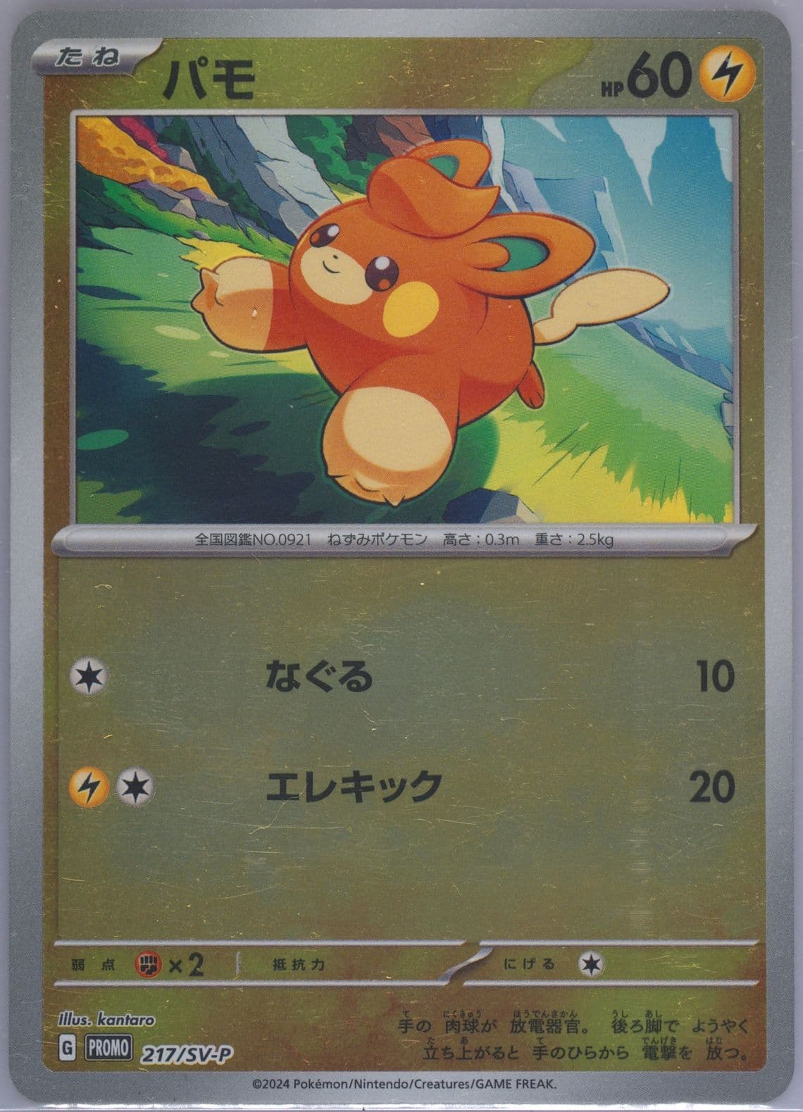 Pawmi Summer of Pokeca Is Here! Promo Card Get Campaign Pack (217) 2024 Pokemon Japanese SV-P Promo