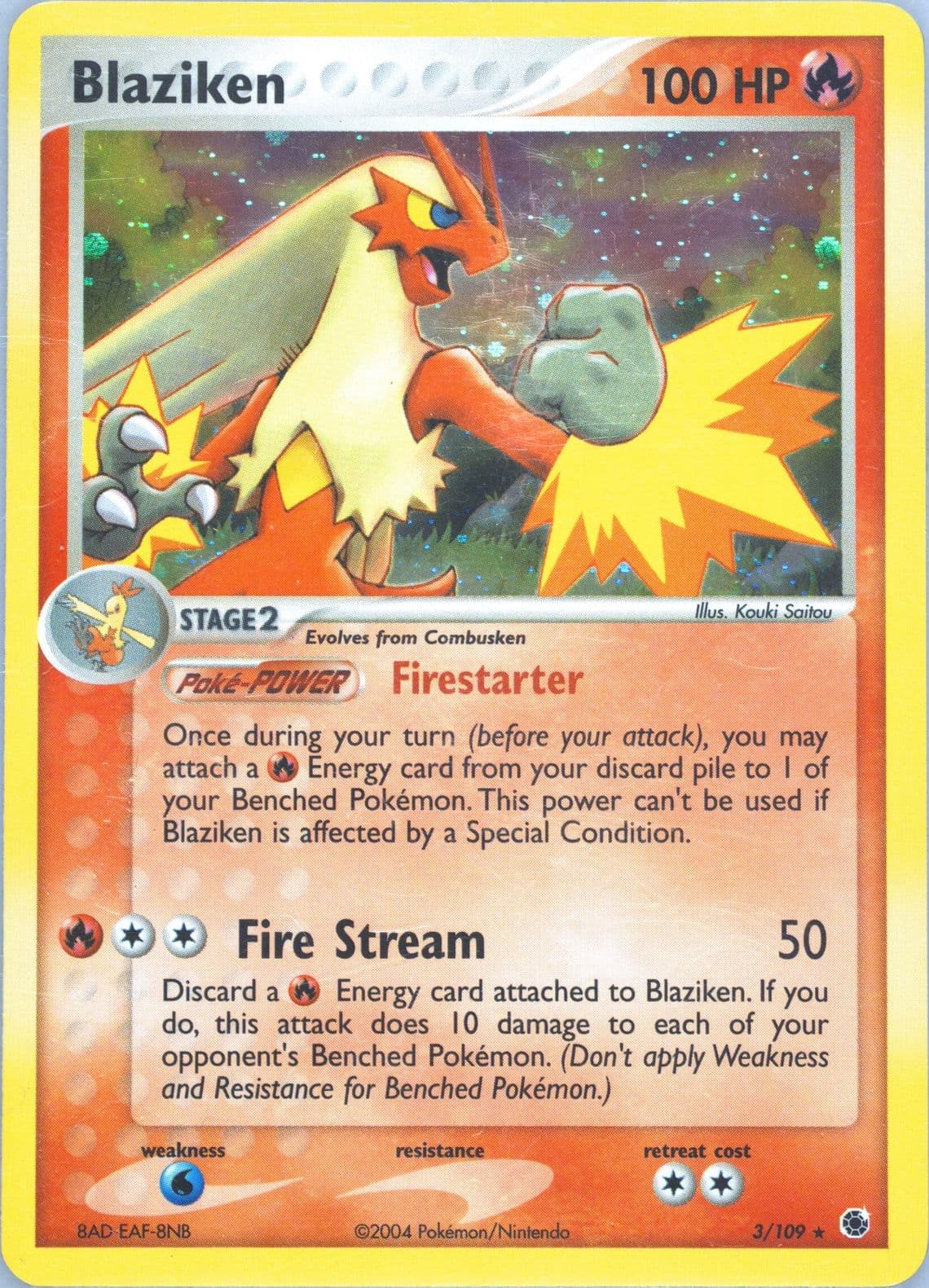 Blaziken-Holo (3) 2004 Pokemon EX Battle Stadium