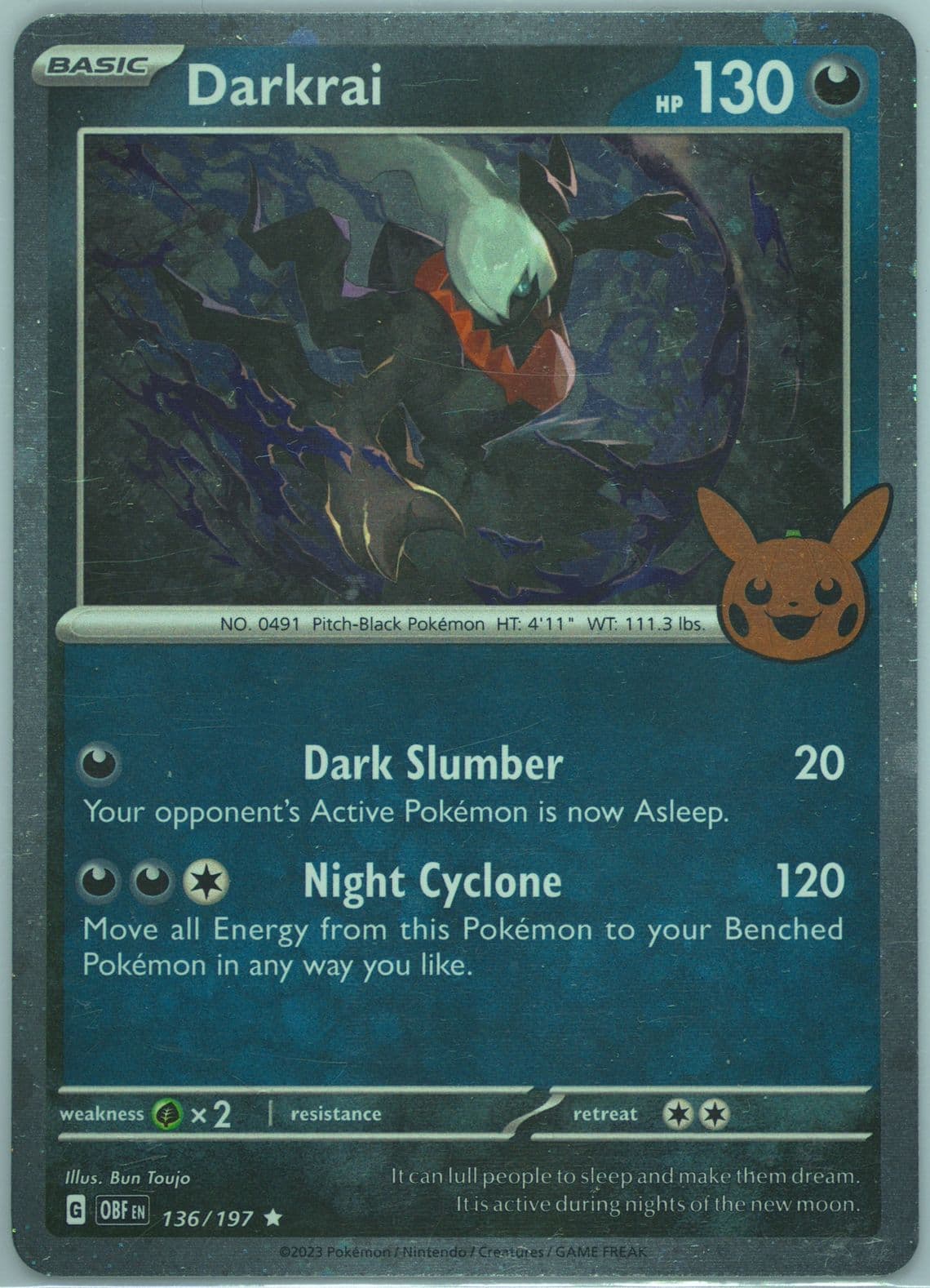Darkrai (136) 2024 Pokemon Trick or Trade