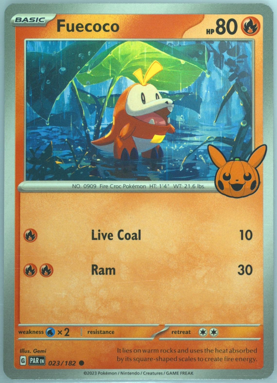 Fuecoco (023) 2024 Pokemon Trick or Trade