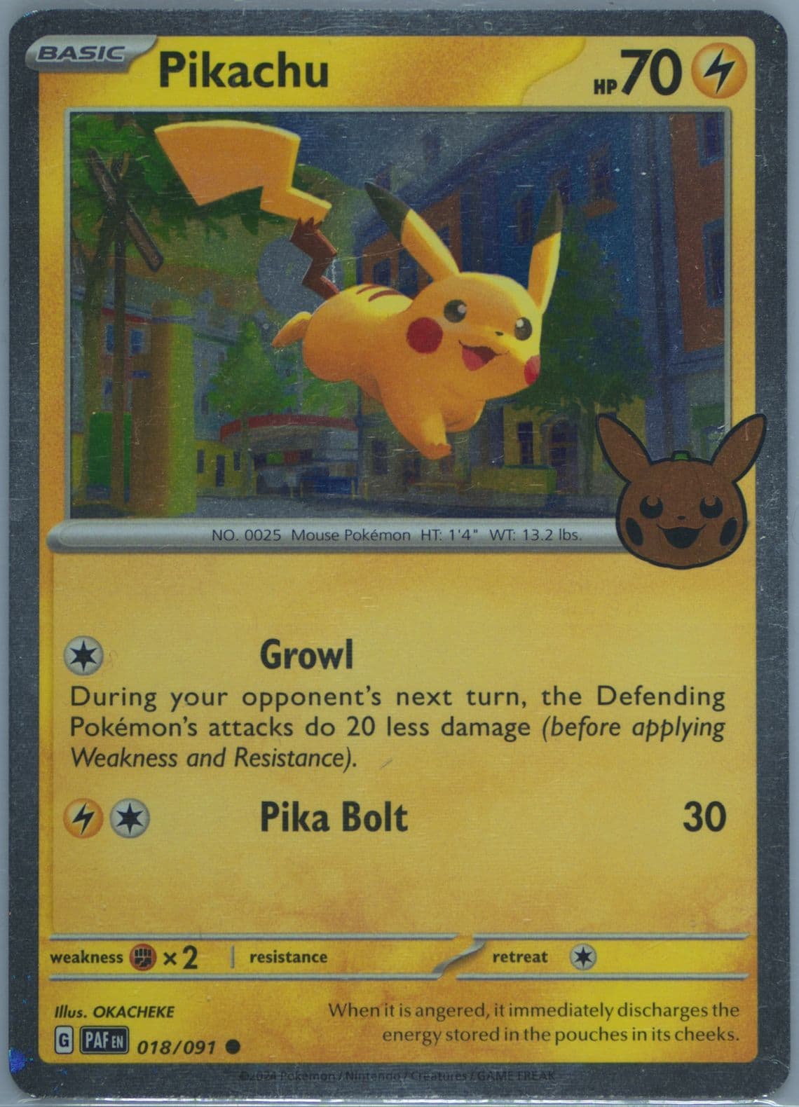 Pikachu (018) 2024 Pokemon Trick or Trade