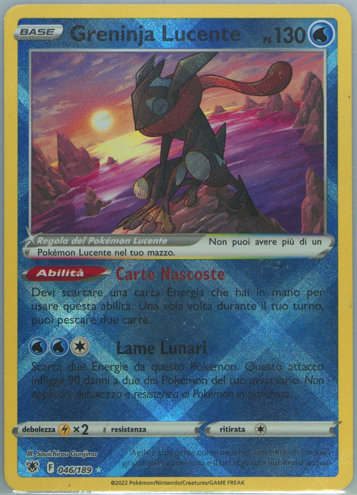 Greninja Lucente Italian (046) 2022 Pokemon Sword & Shield Astral Radiance