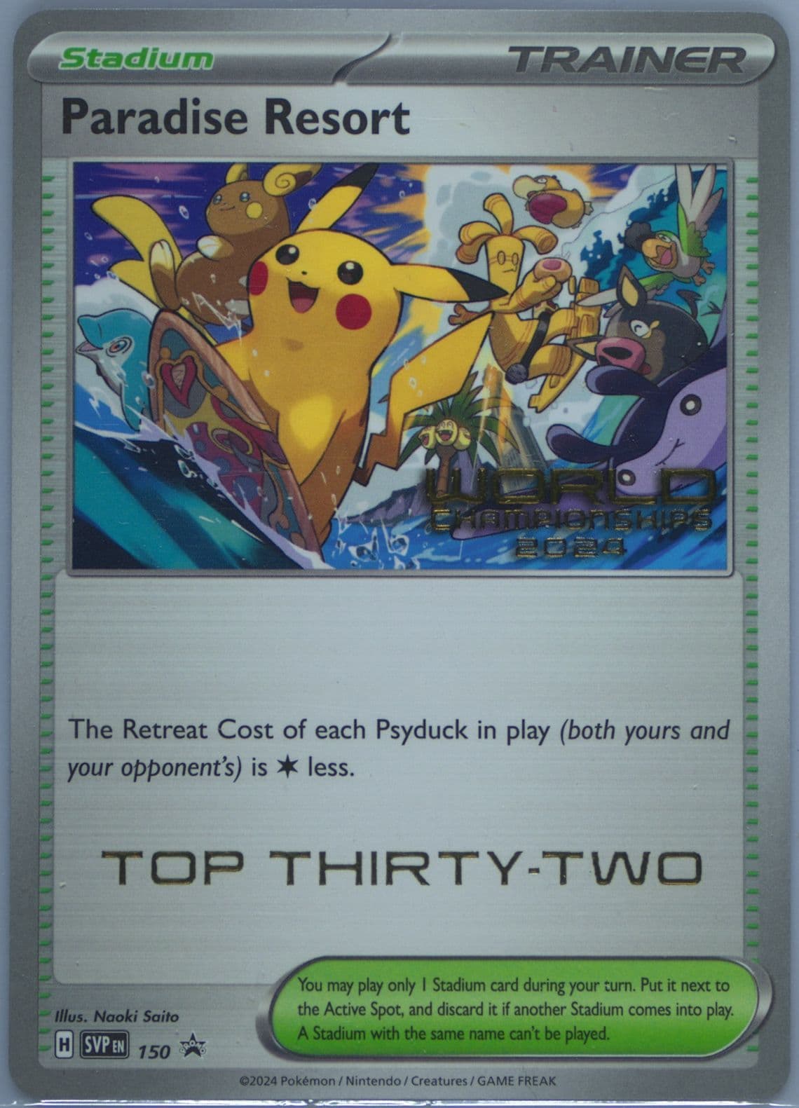 Paradise Resort World Championships 2024-Top Thirty-Two (150) 2024 Pokemon Svp EN-SV Black Star Promo